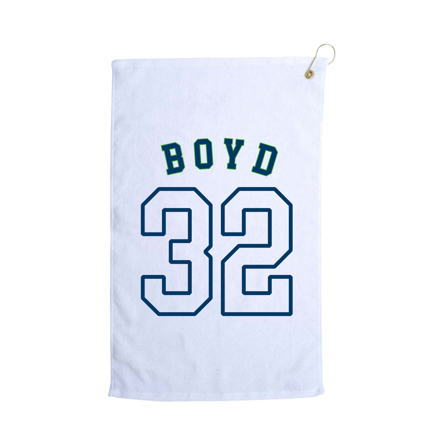 Golf Towel — Shirsey Arch in White