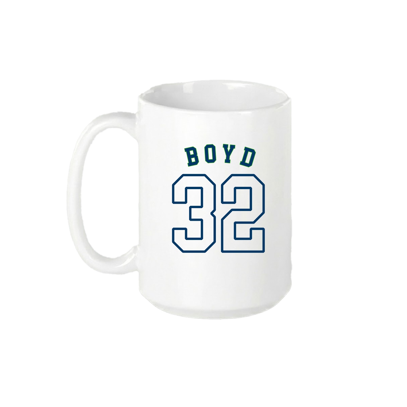 15oz Coffee Mug — Shirsey Arch in White