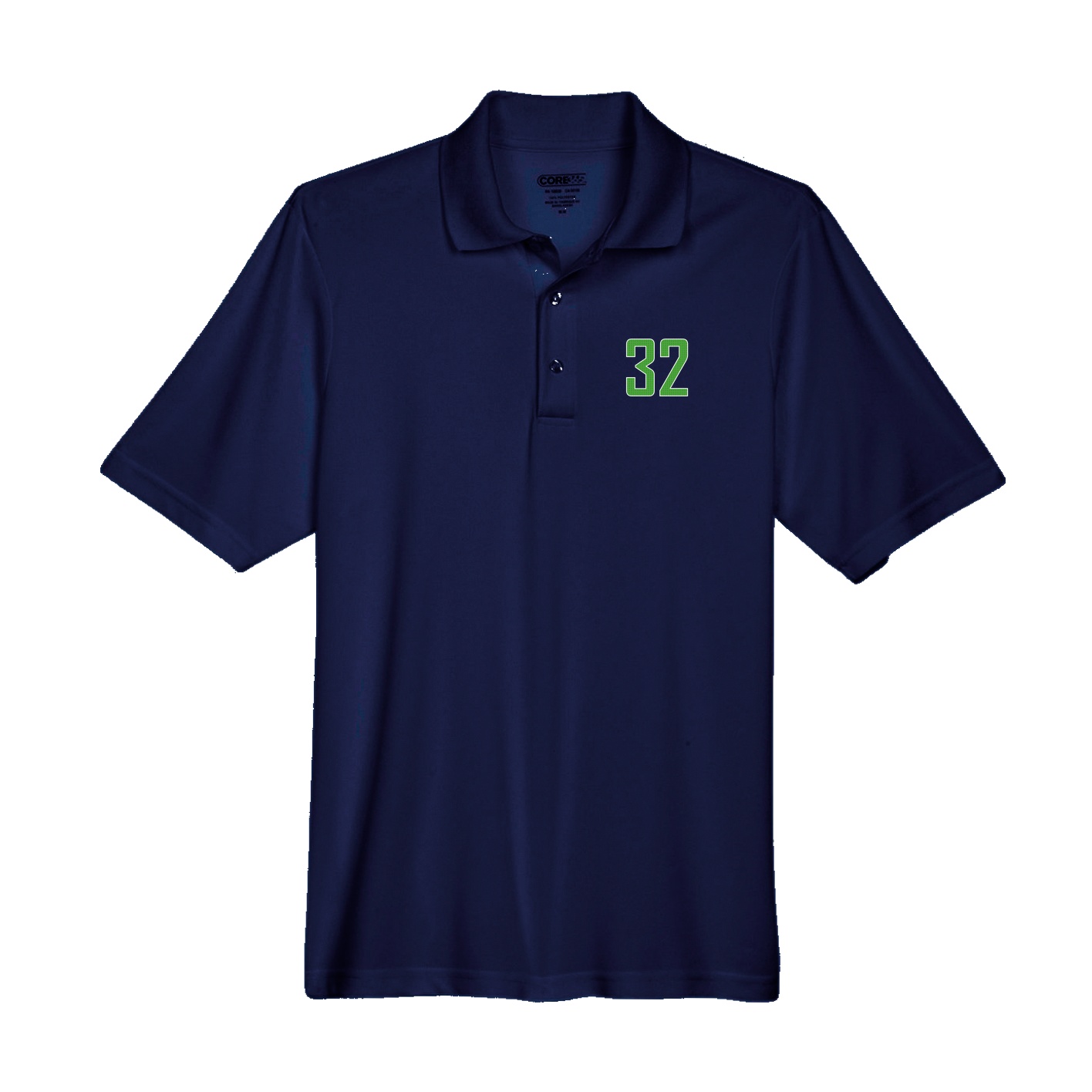 Performance Polo — Front Shirsy in Navy