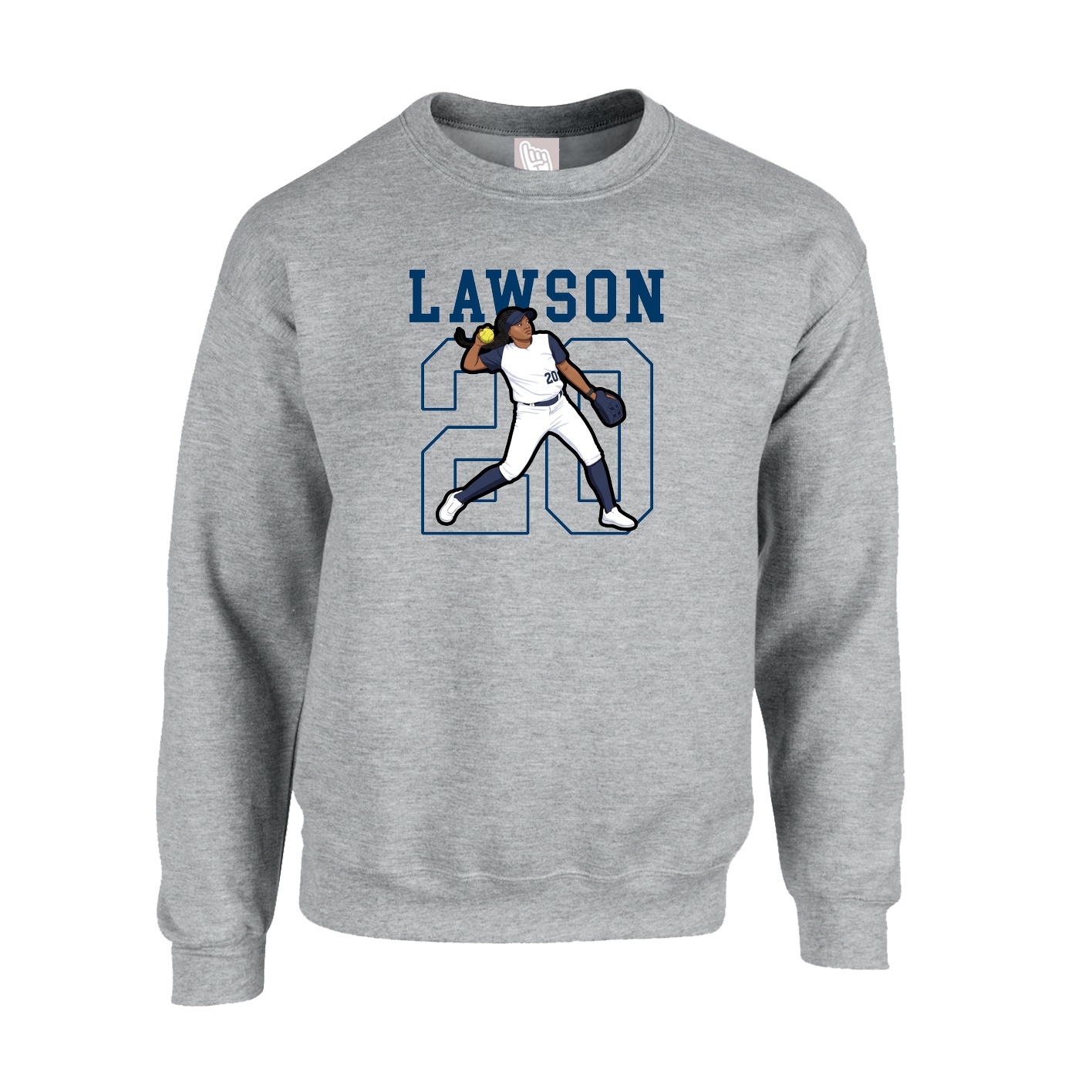 Fleece Crew — Shirsey in Grey