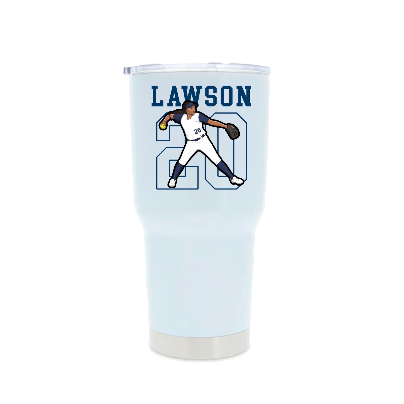30oz Stainless Steel Tumbler — Shirsey in White