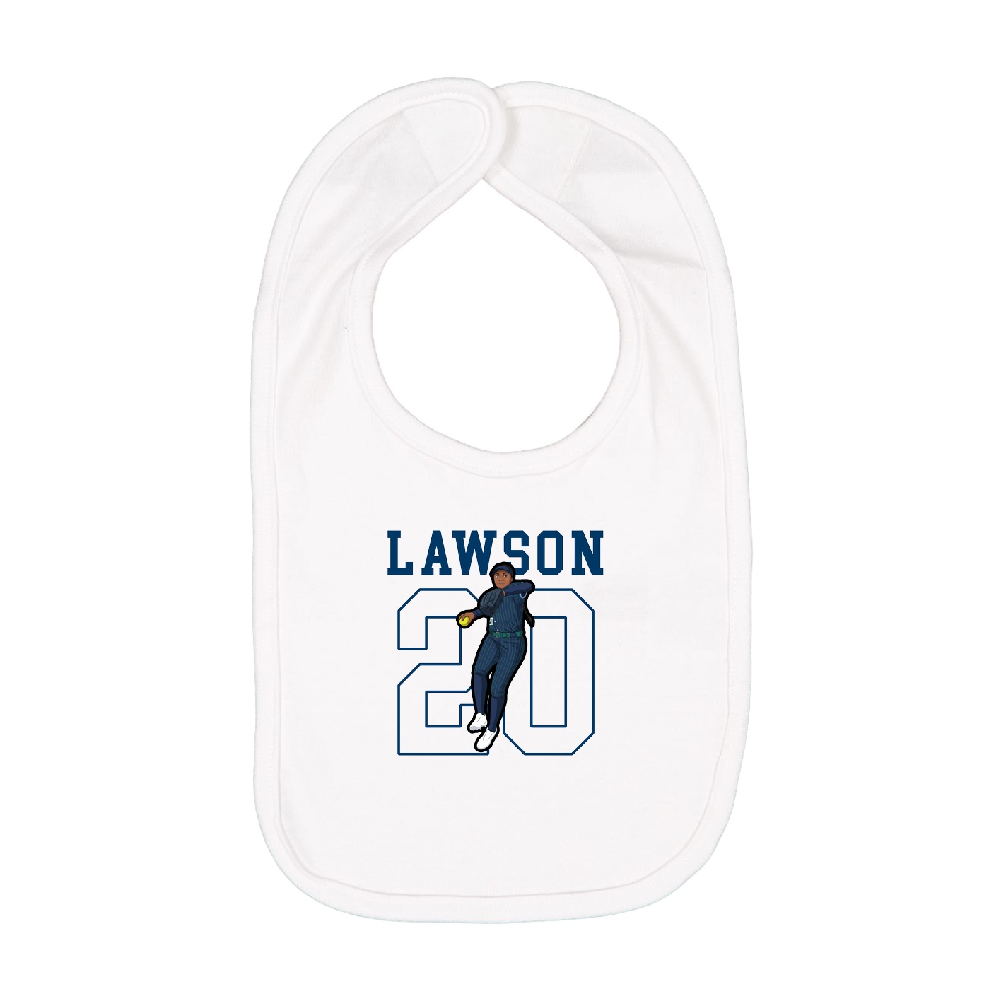 Infant Bib — Shirsey in White