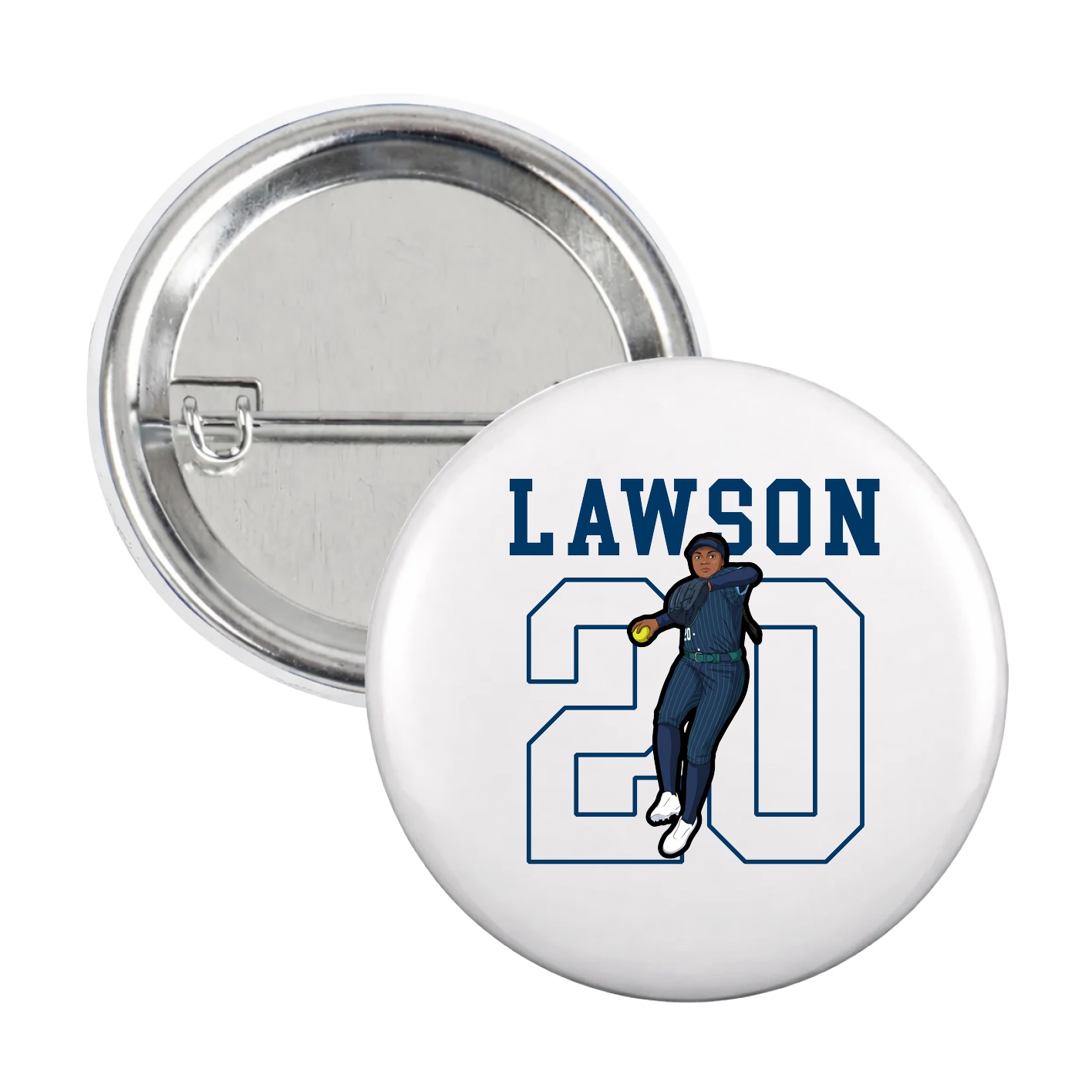 Game Day Button — Shirsey in White