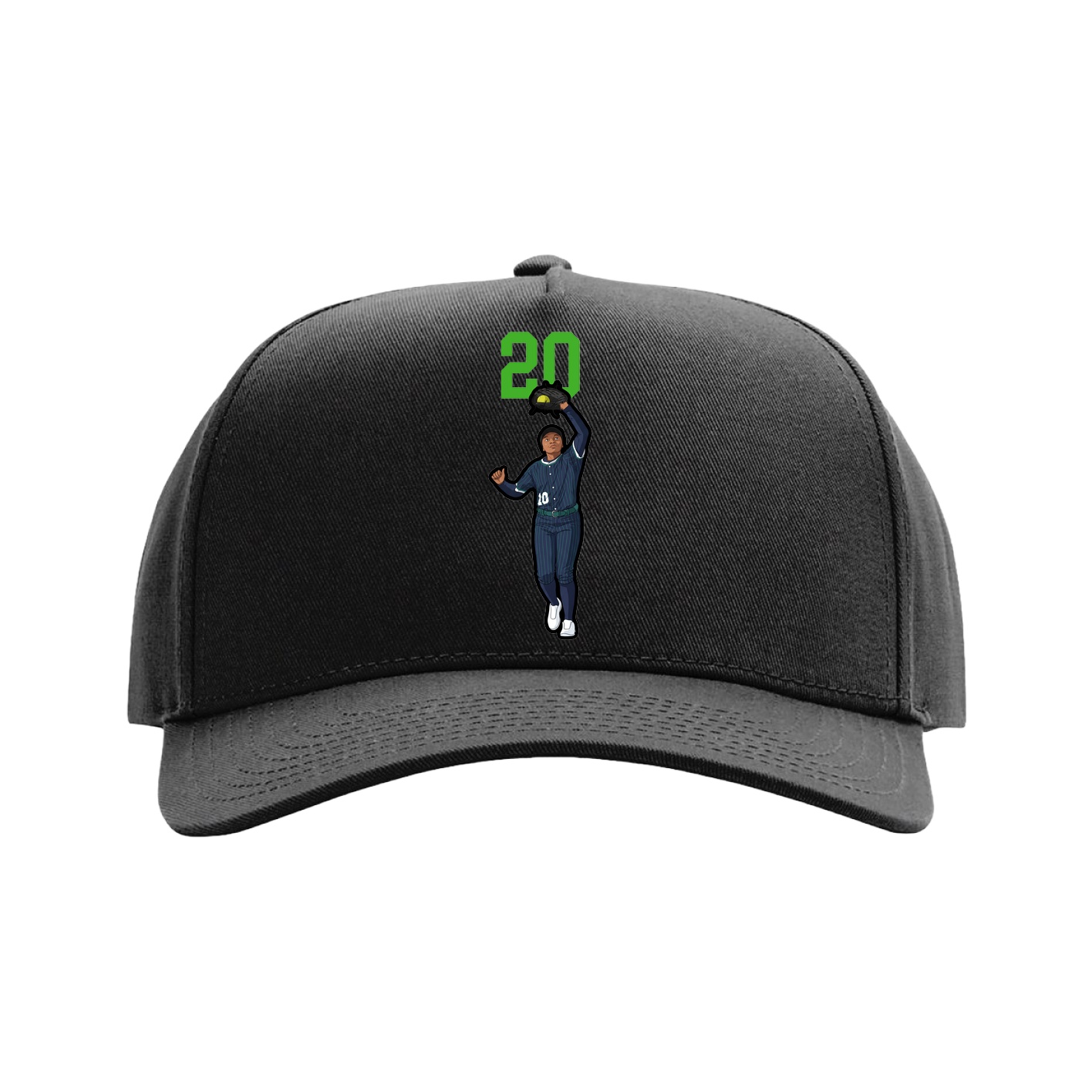 Full Fabric Five-Panel Champ Cap