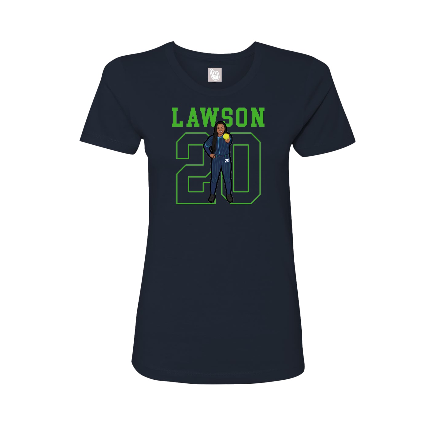 Fitted Women's Tee — Shirsey in Navy