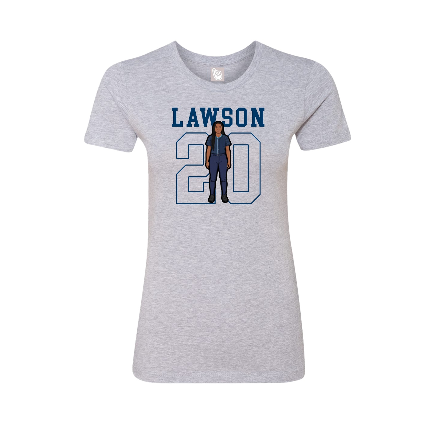 Fitted Women's Tee — Shirsey in Grey