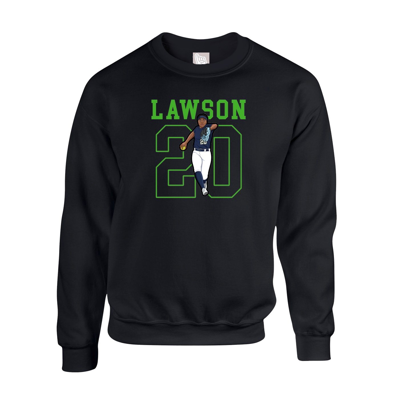 Fleece Crew — Shirsey in Black