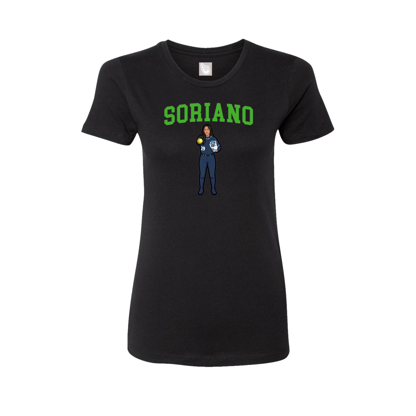 Fitted Women's Tee — Shirsey in Black