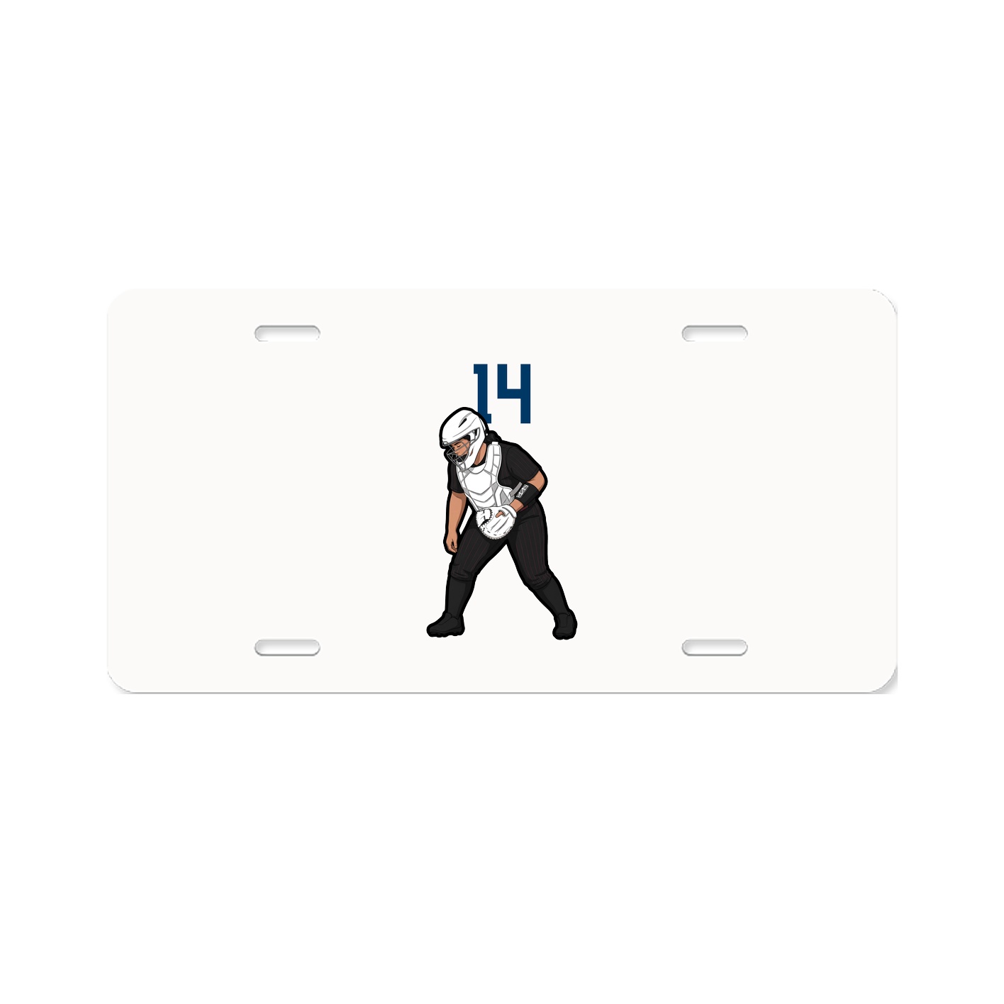 License Plate — Number Top in Classic