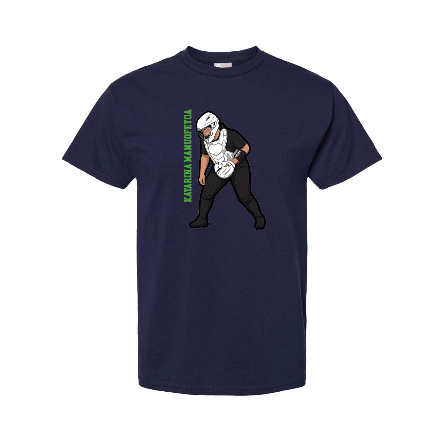 Youth Tee — Name Vertical in Navy
