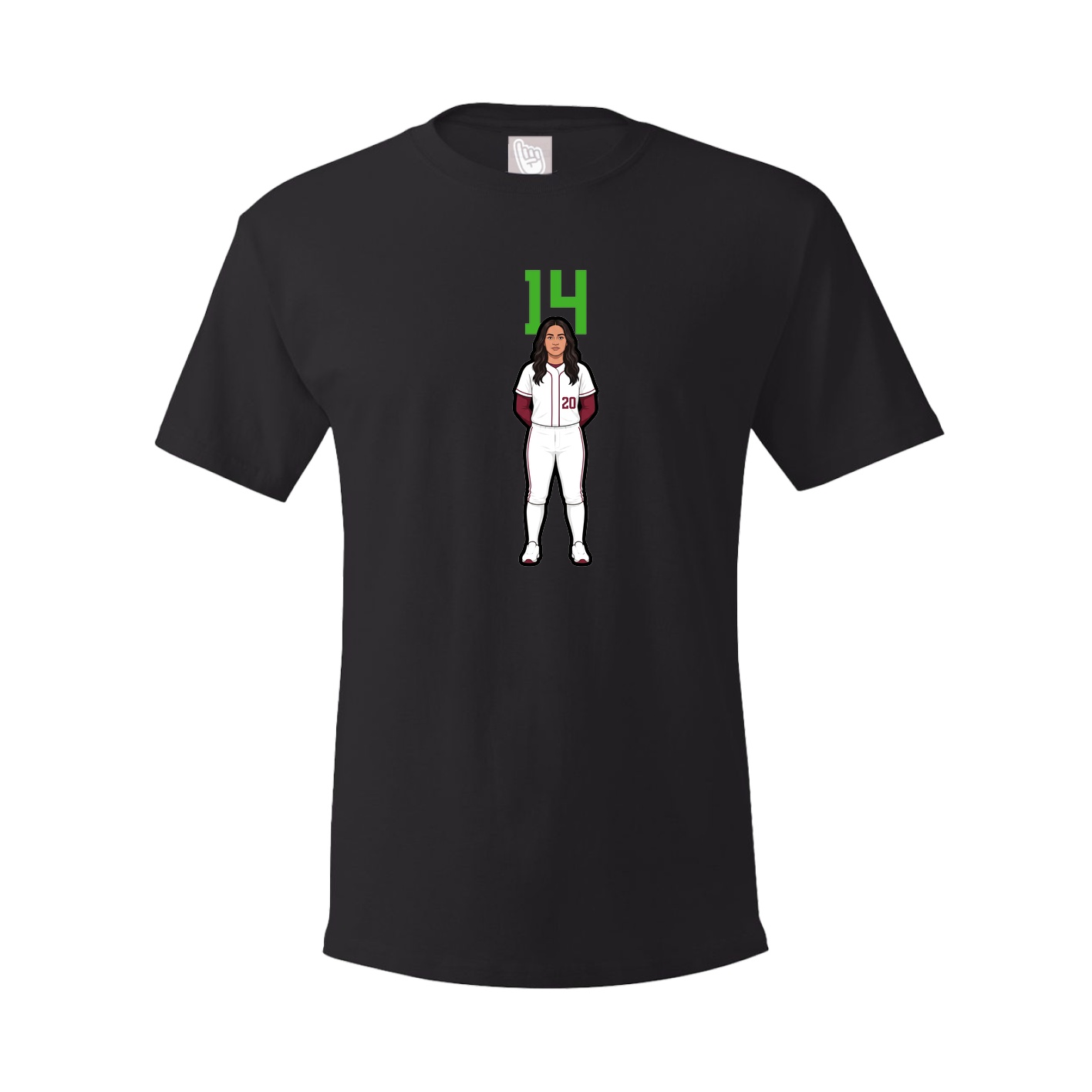 Tee — Number Top in Black