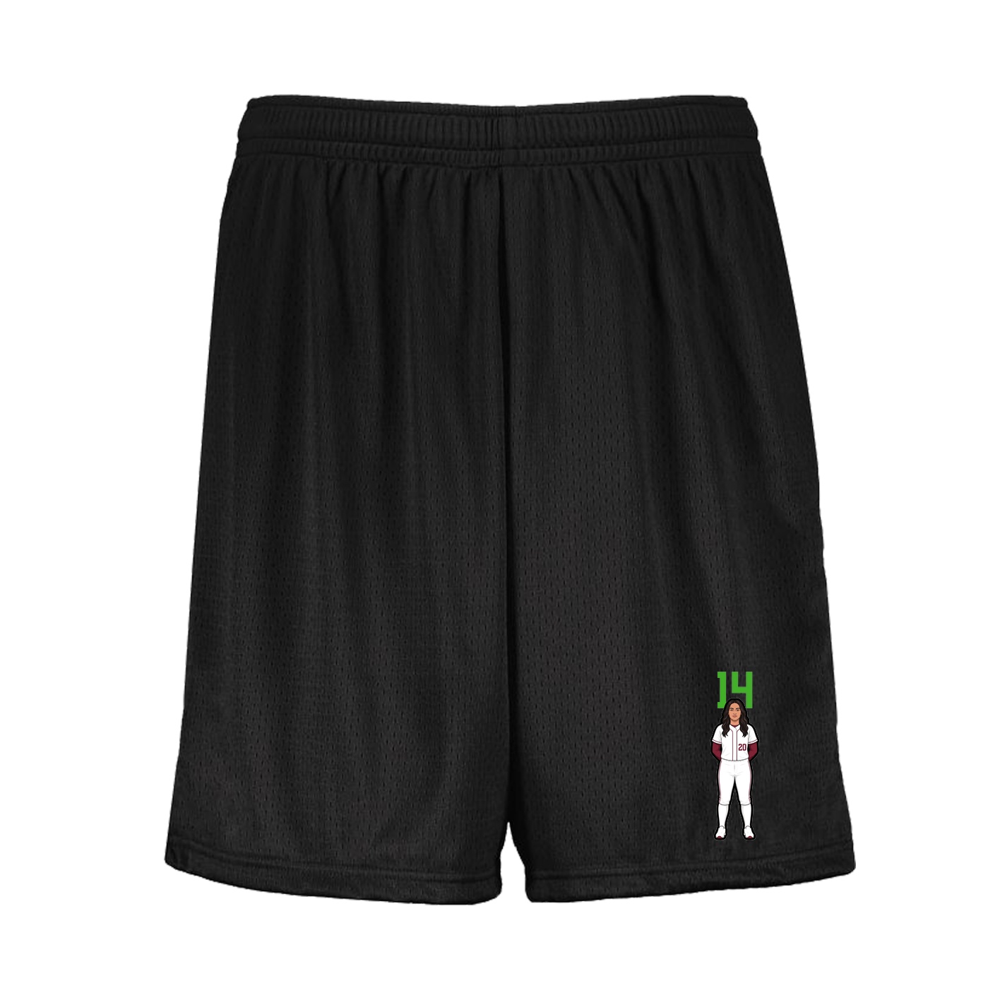 Shorts — Number Top in Black