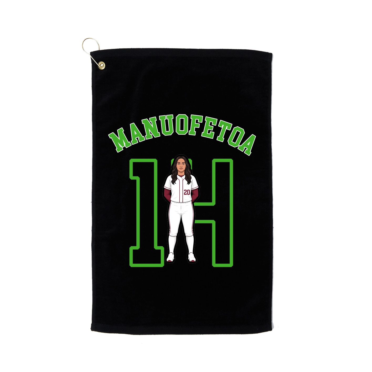 Golf Towel — Shirsey Arch in Black
