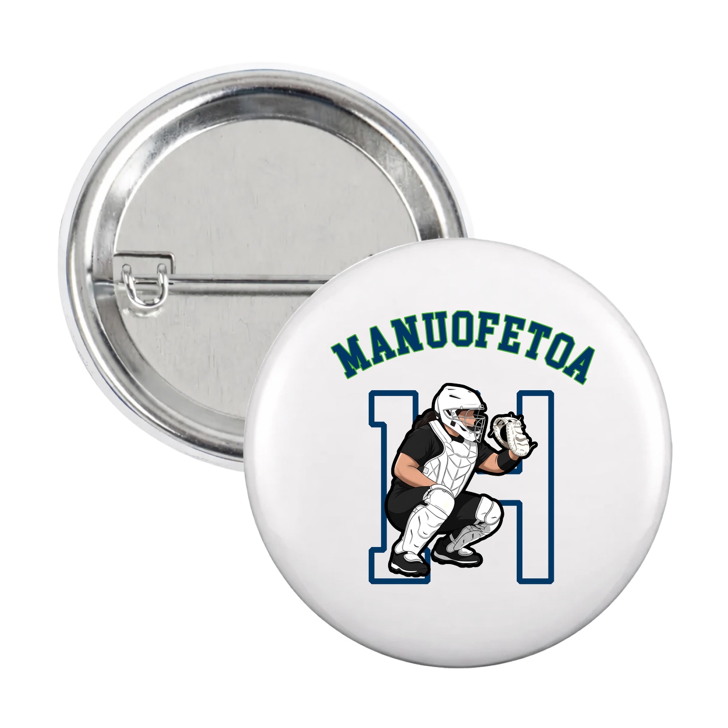 Game Day Button — Shirsey Arch in White