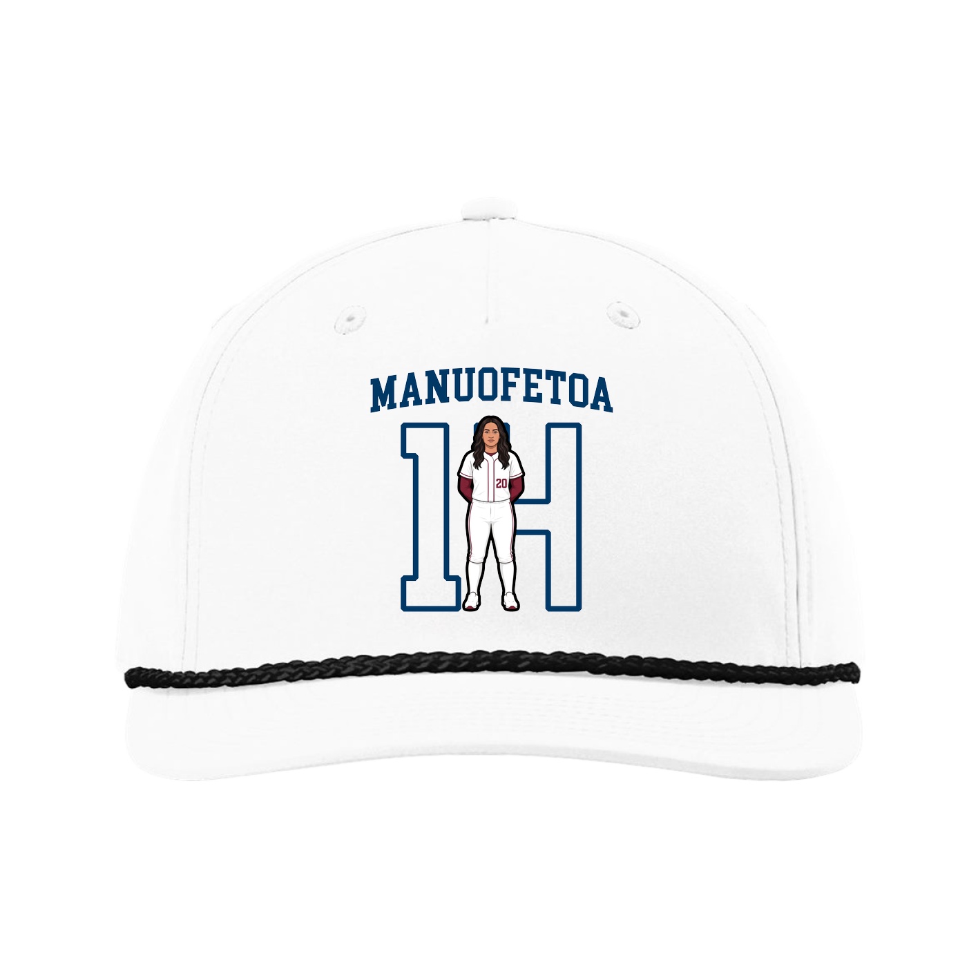 Five-Panel Classic Rope Cap — Shirsey in White