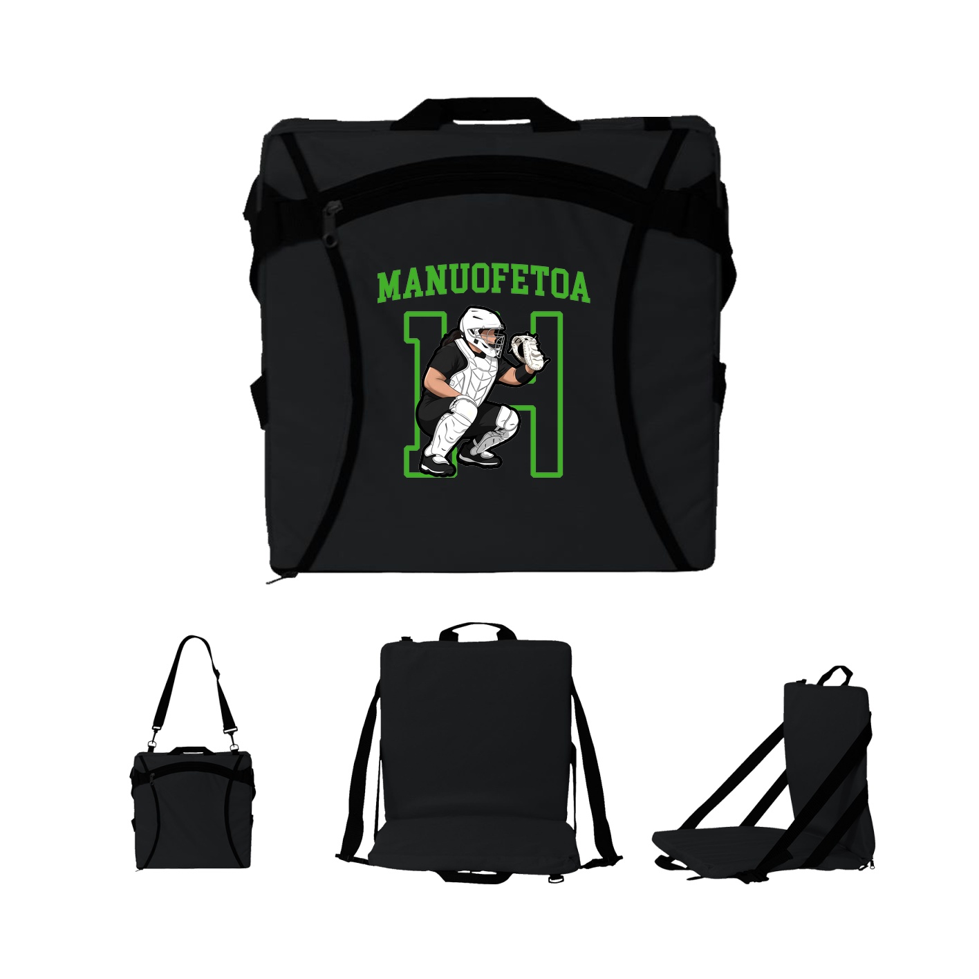 Folding Stadium Seat — Shirsey in Black