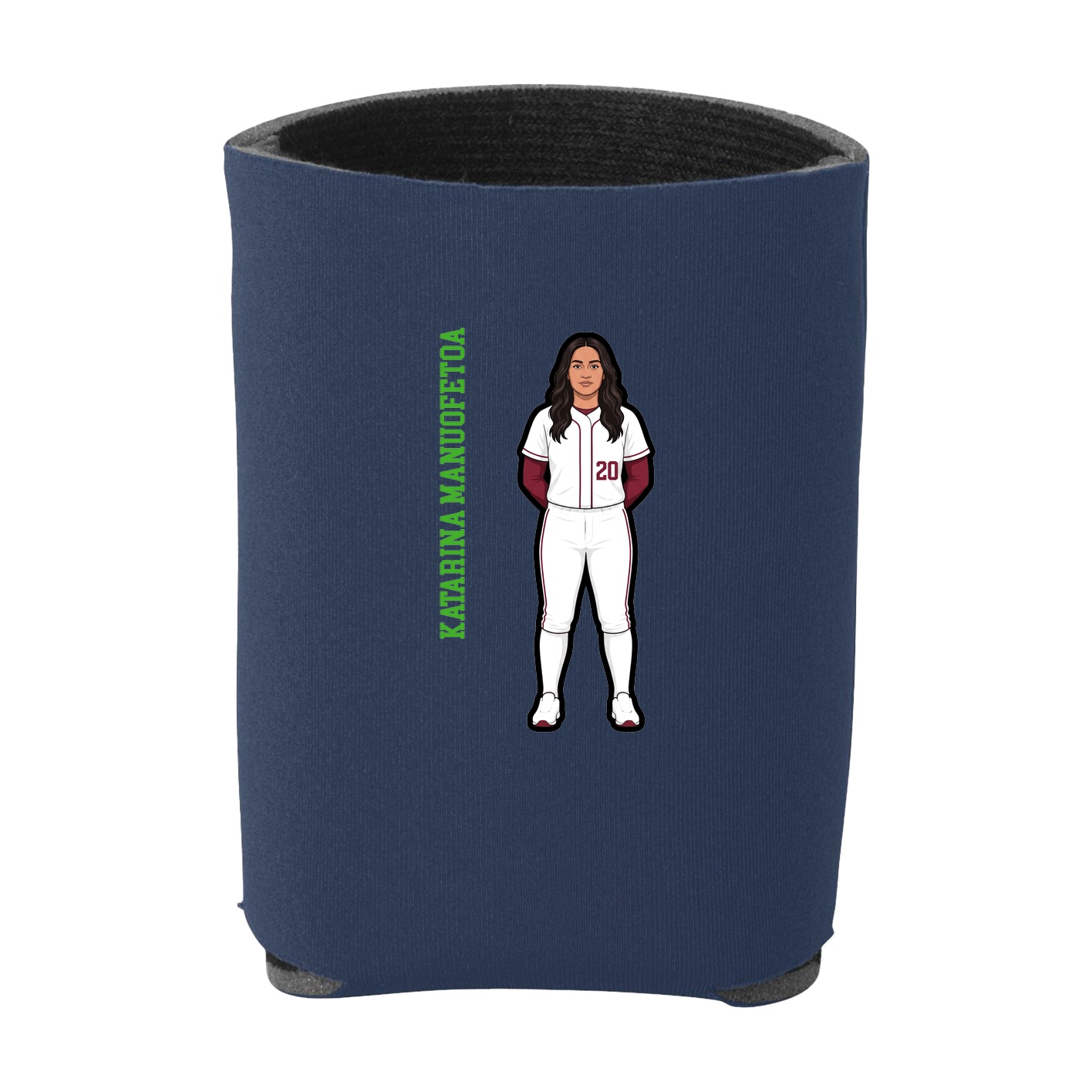 Can Holder — Name Vertical in Navy
