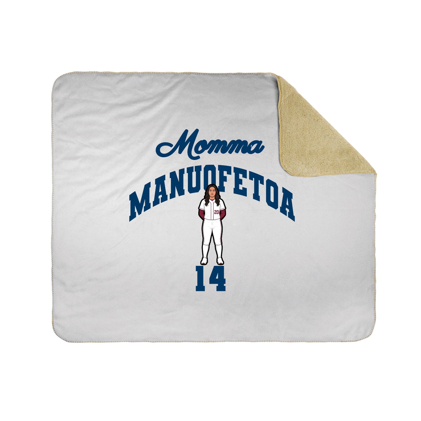 Throw Blanket — Mothers Day Arch in White