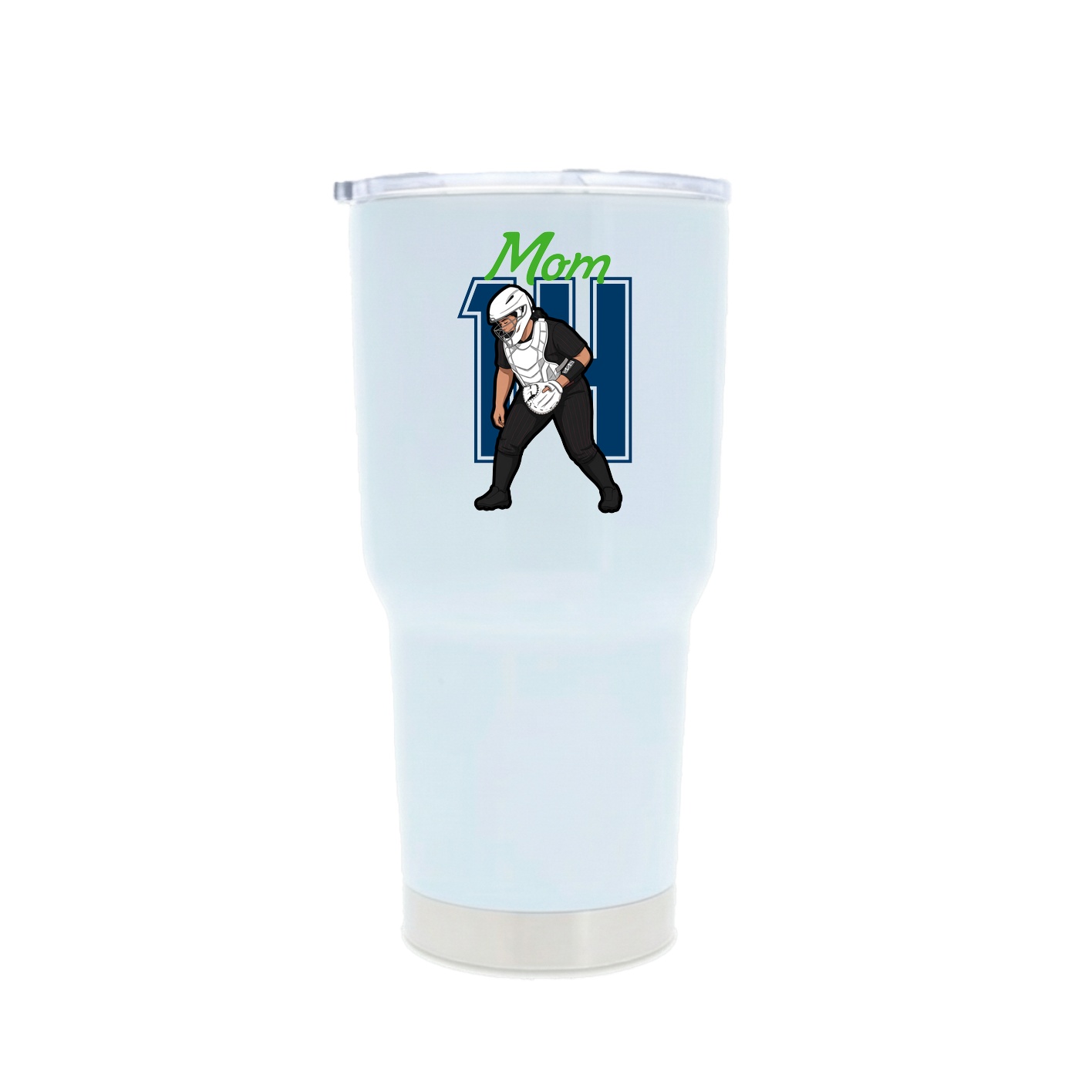 30oz Stainless Steel Tumbler — Mothers Day Shirsey in White