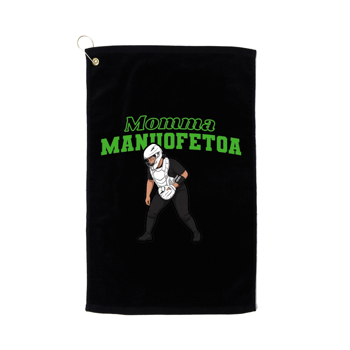 Golf Towel — Mothers Day Block in Black