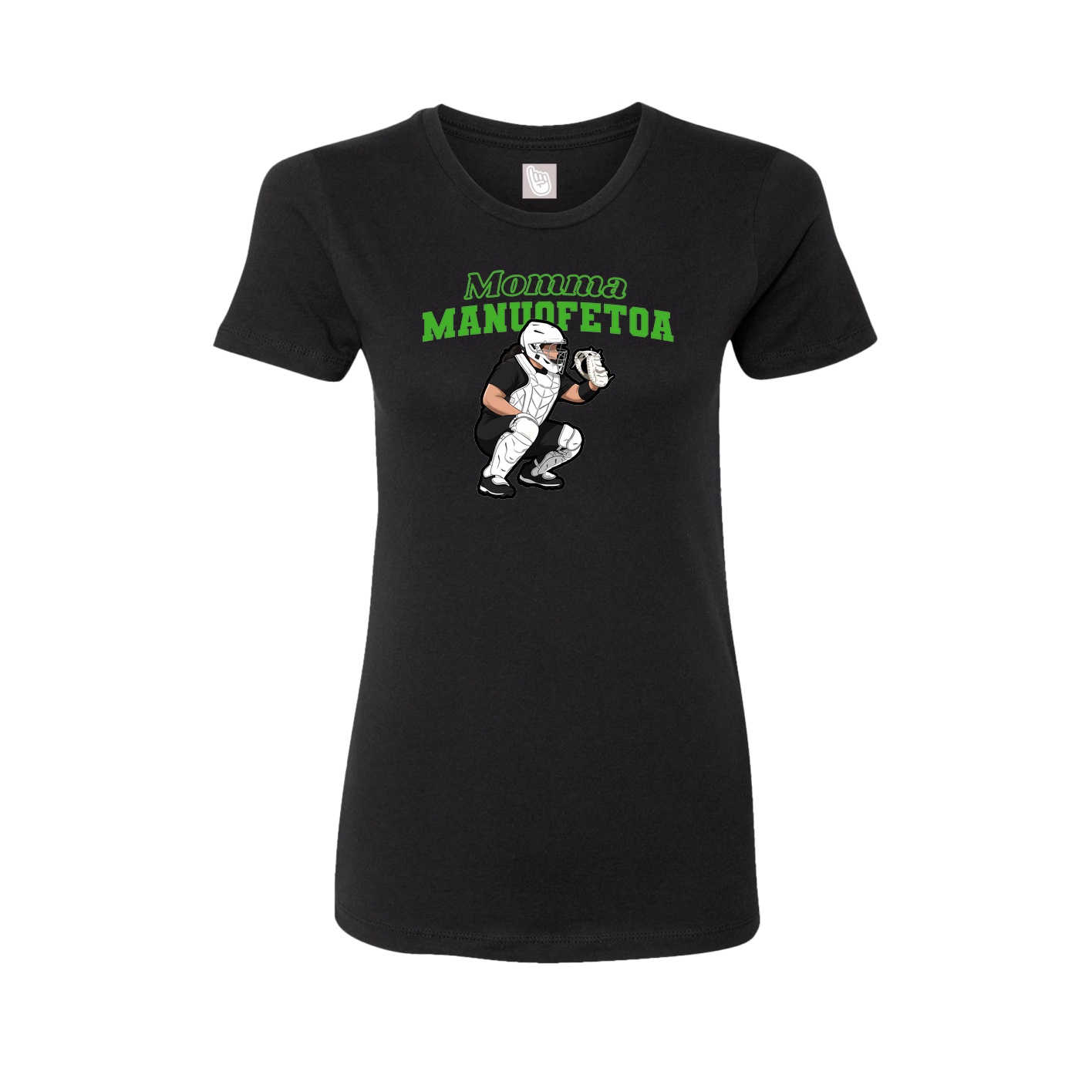 Womens Tee — Mothers Day Block in Black