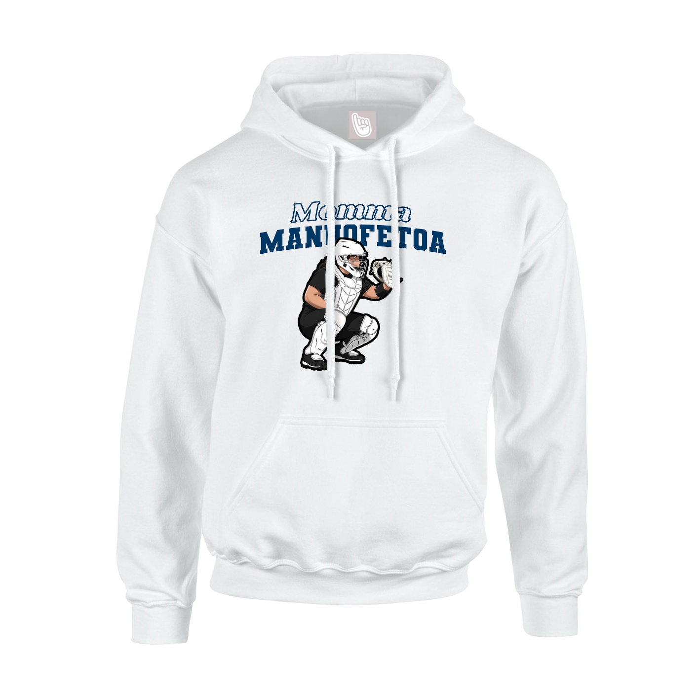 Hoodie — Mothers Day Block in White