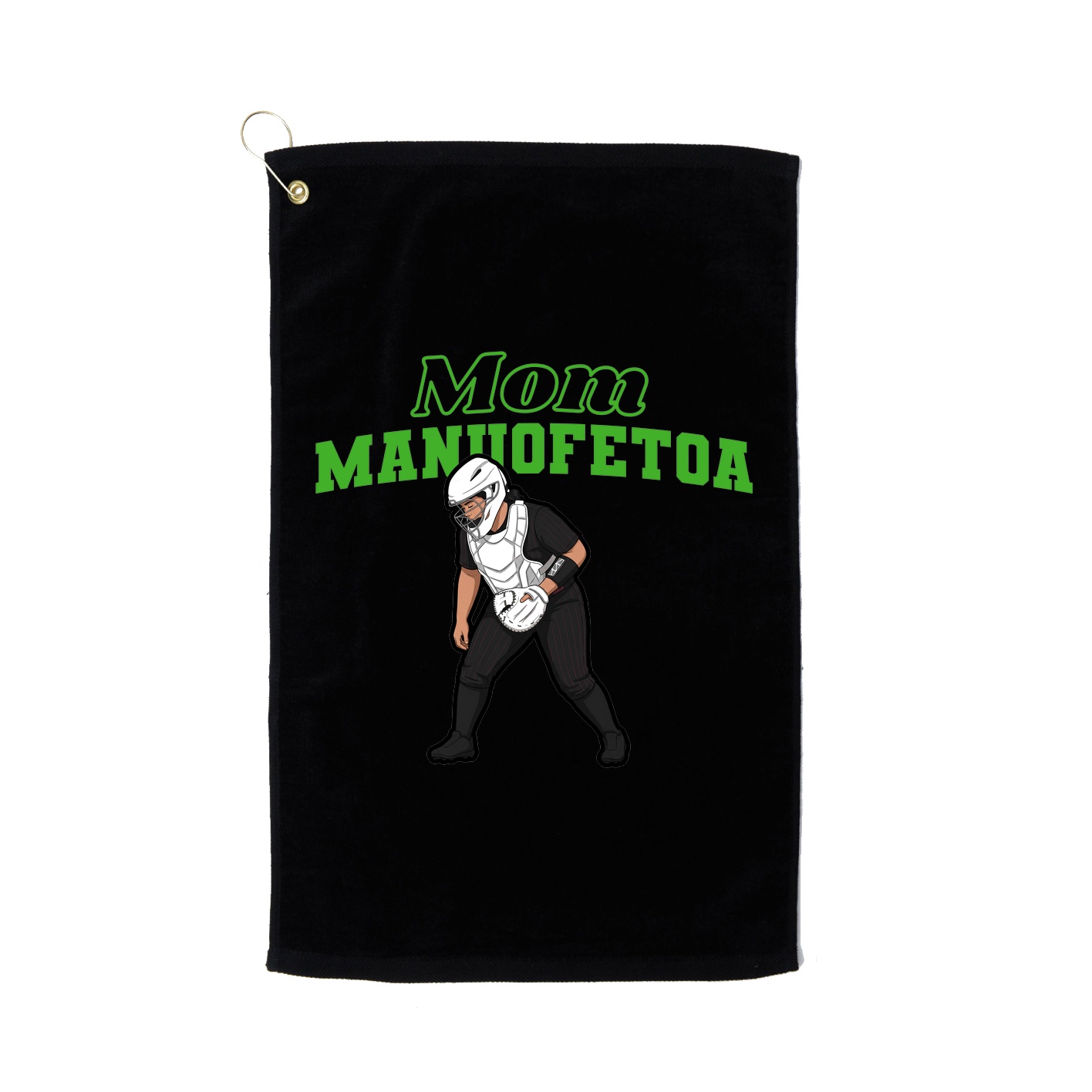 Golf Towel — Mothers Day Block in Black