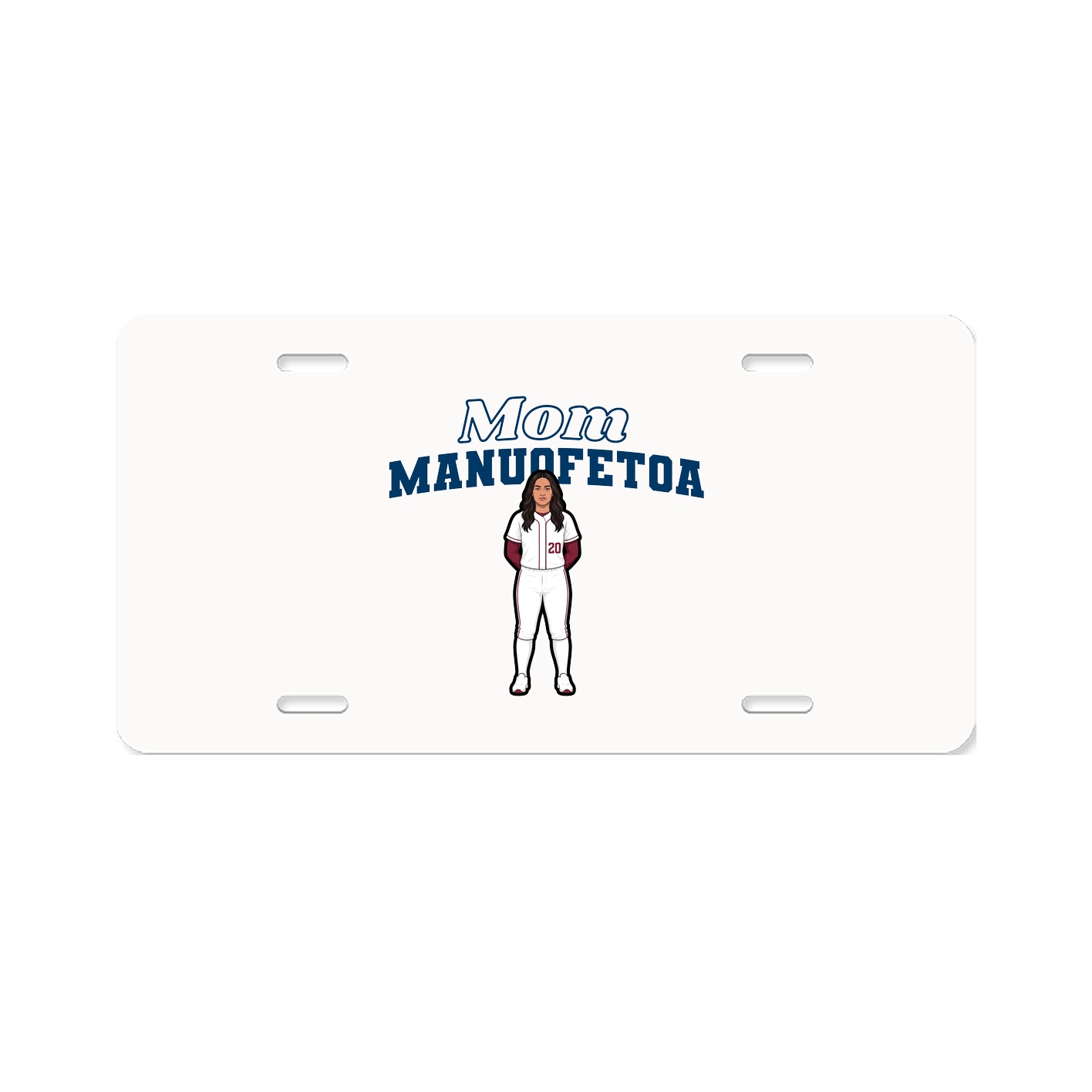 License Plate — Mothers Day Block in Classic