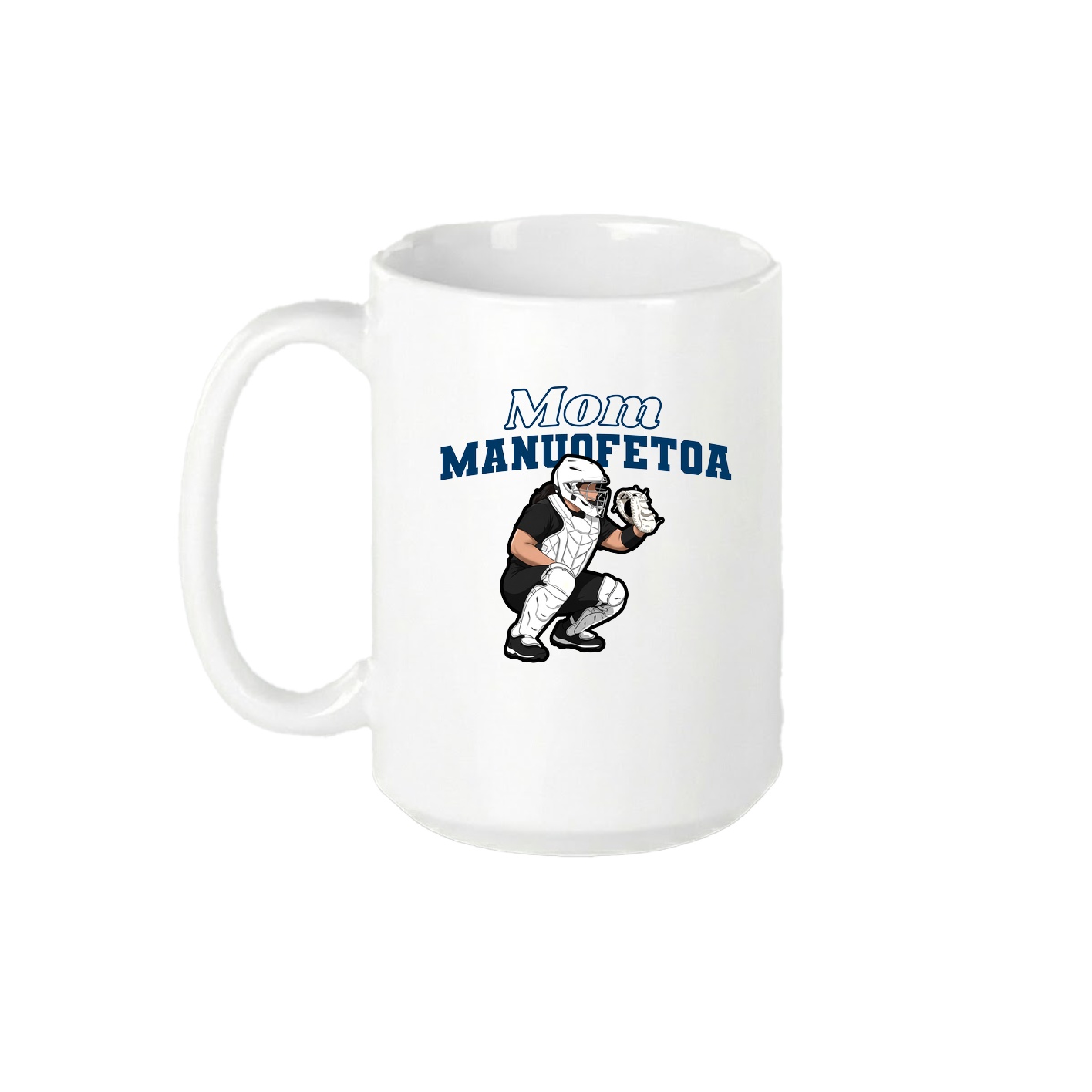 15oz Coffee Mug — Mothers Day Block in White