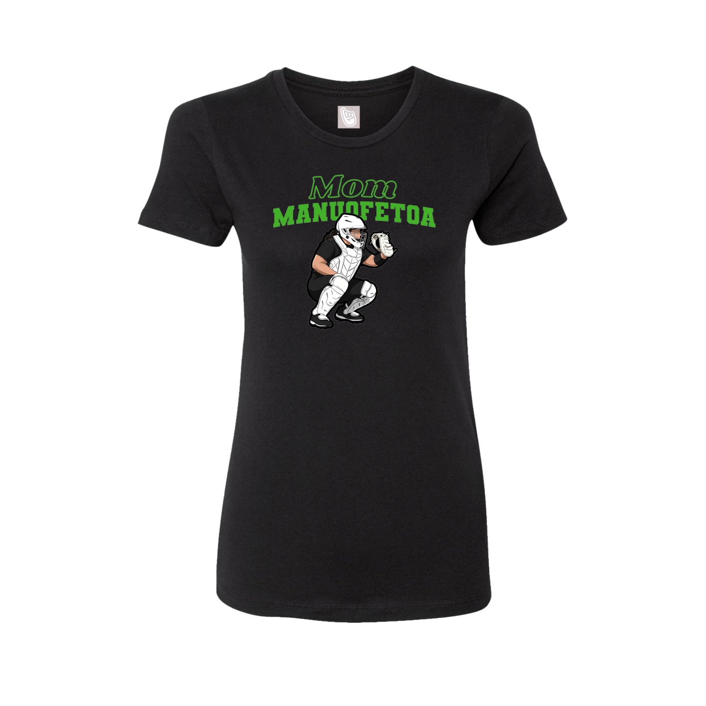 Womens Tee — Mothers Day Block in Black