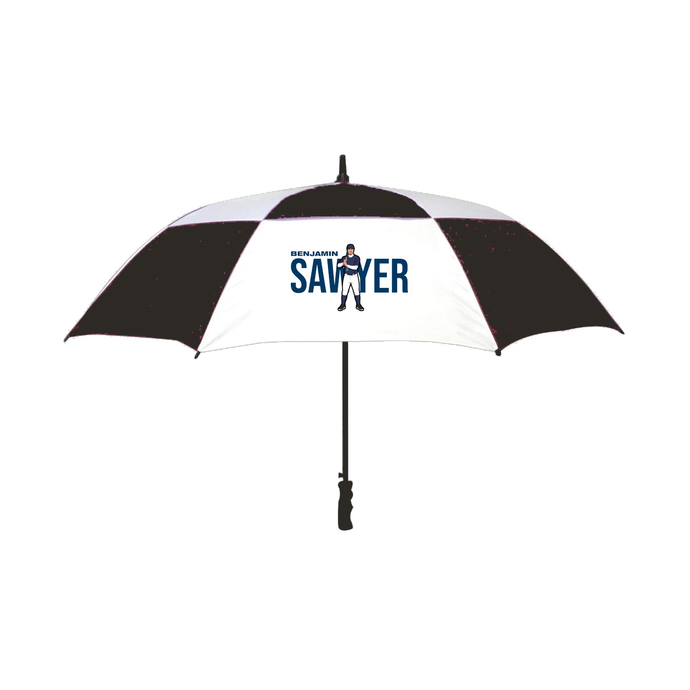 Golf Umbrella — Player Name in Black