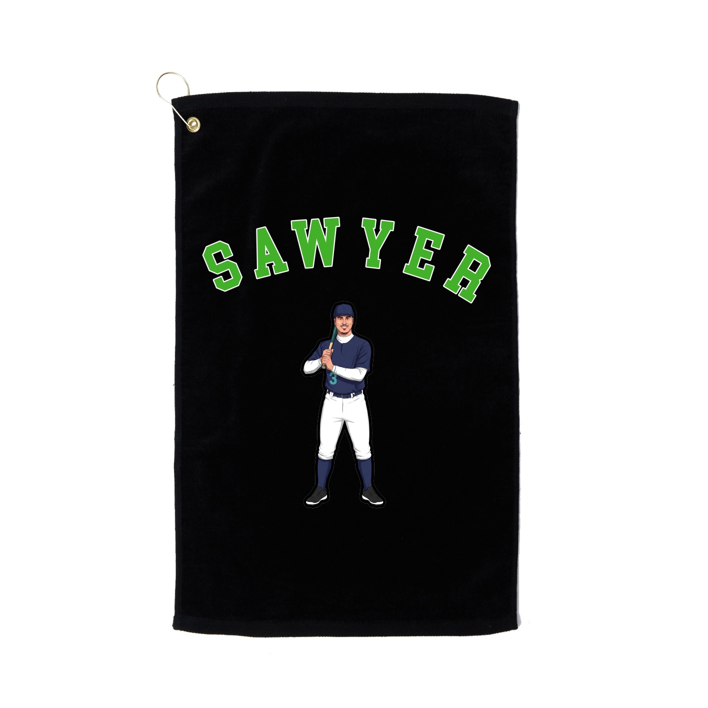 Golf Towel — Shirsey Arch in Black