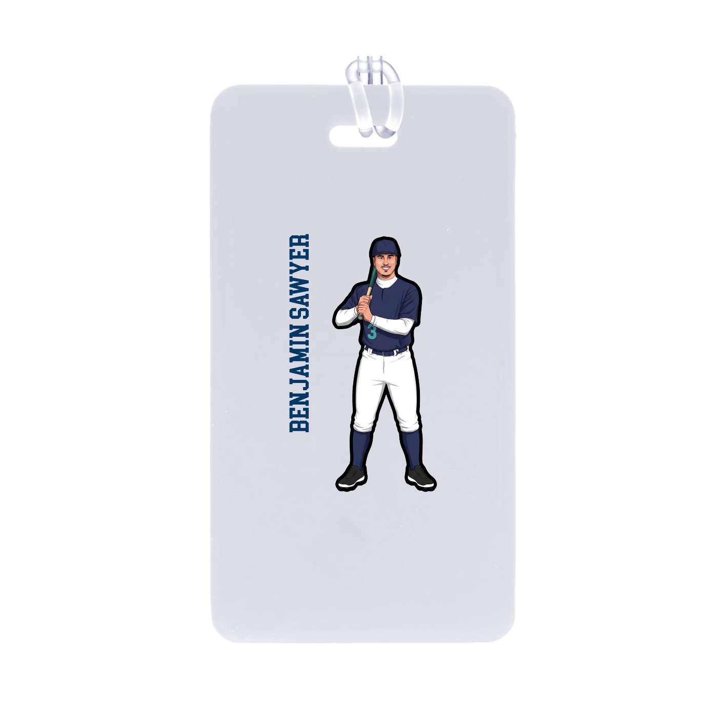 Bag Tag — Name Vertical in Classic
