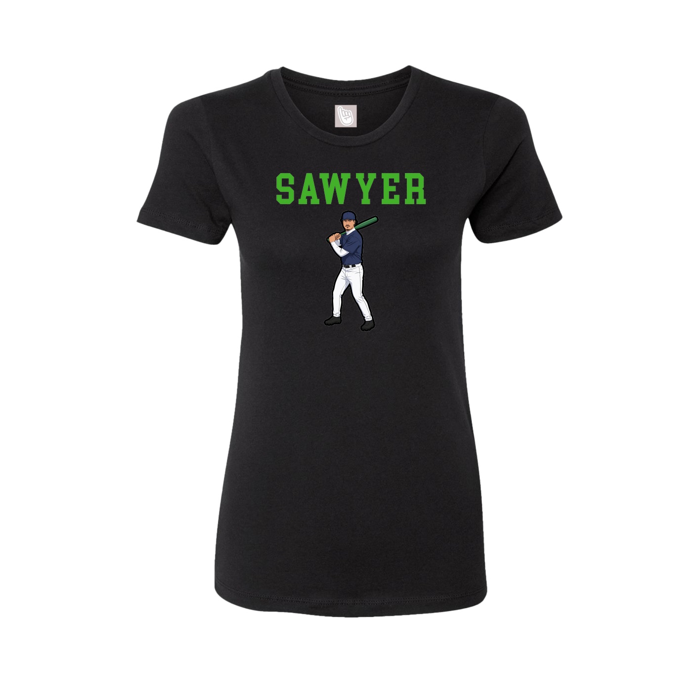 Fitted Women's Tee — Shirsey in Black