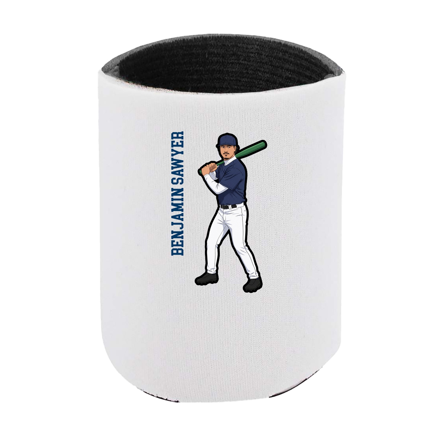 Can Holder — Name Vertical in White