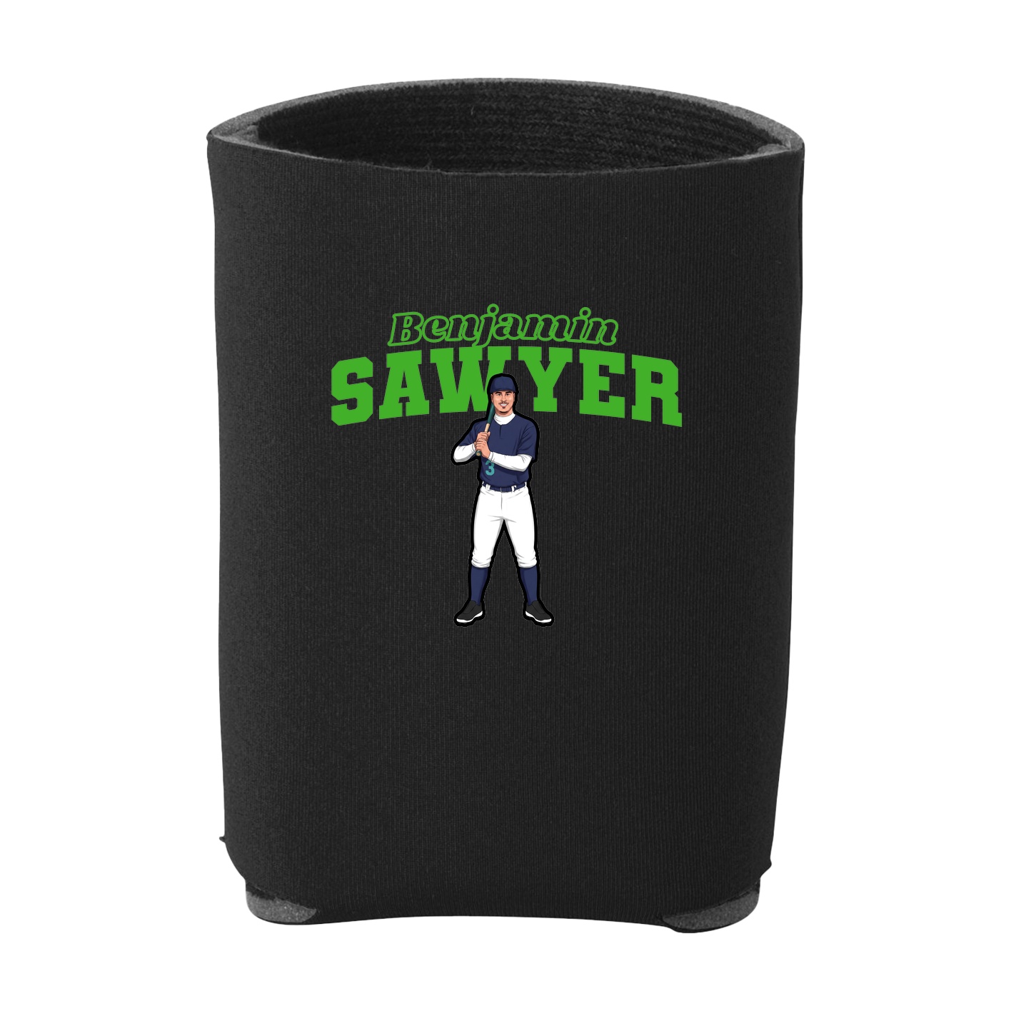 Can Holder — Name Arch in Black