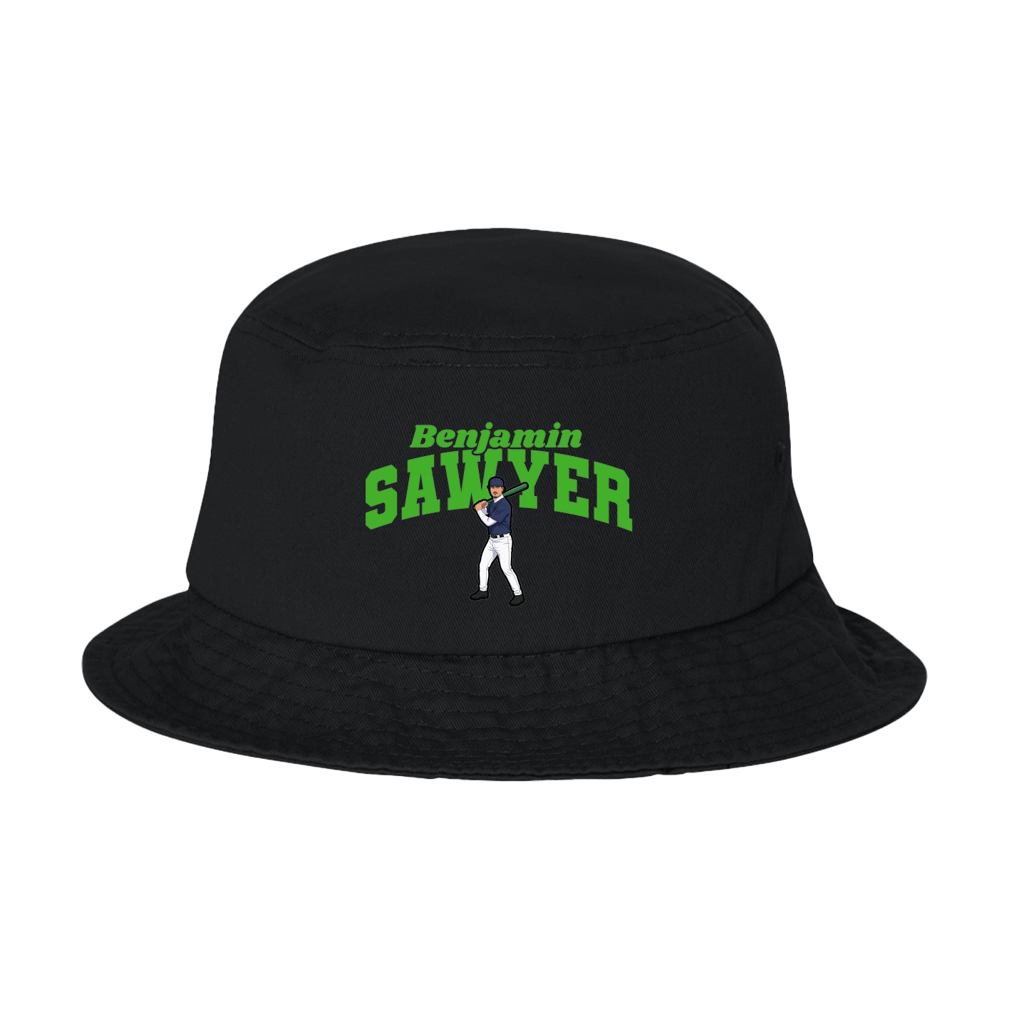 Bucket Cap — Signature Arch in Black