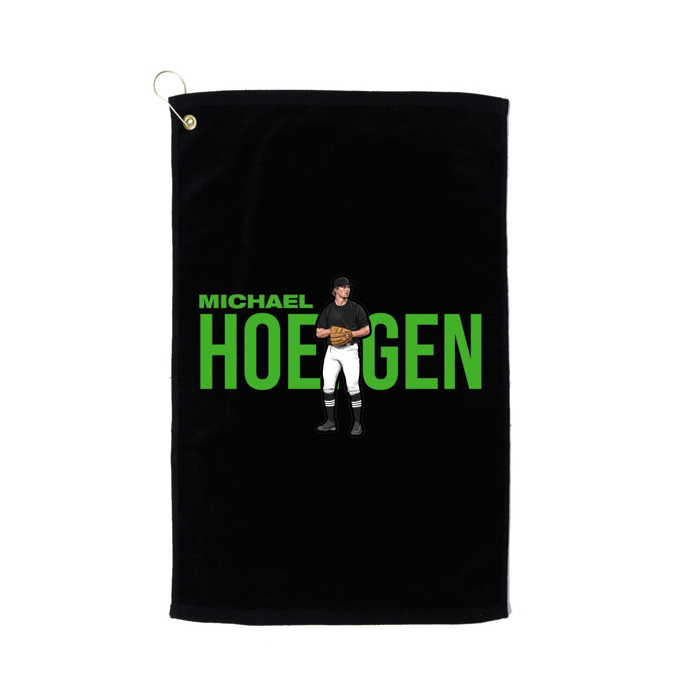 Golf Towel — Player Name in Black