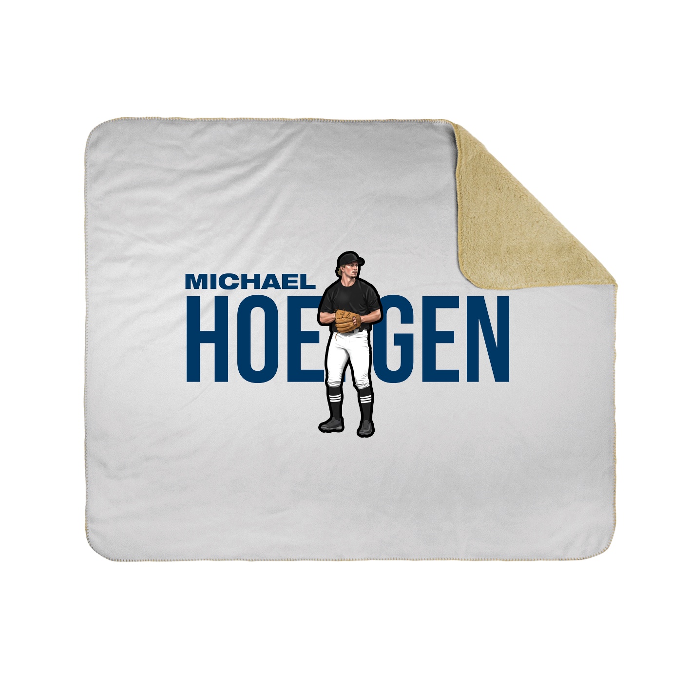 Throw Blanket — Player Name in White