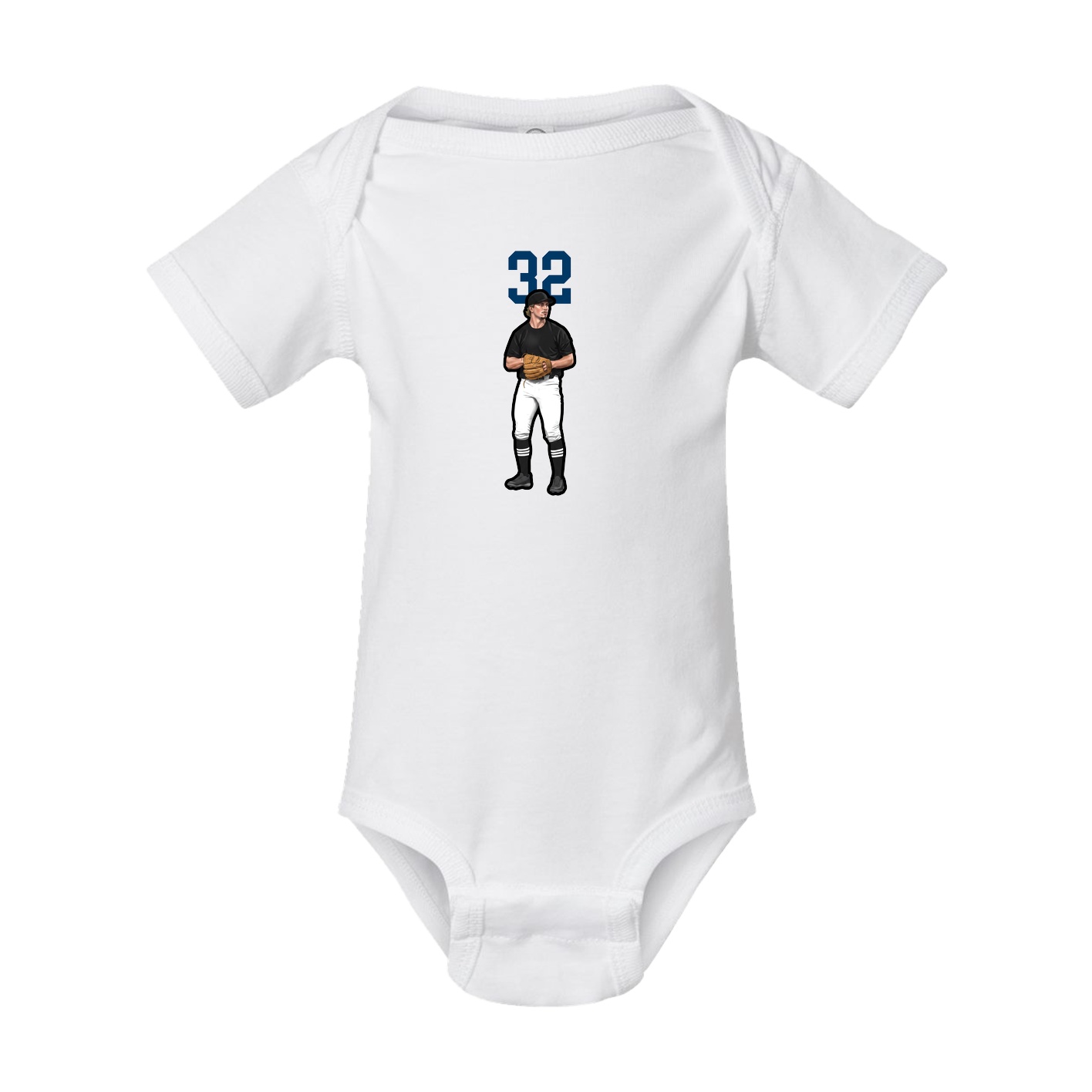 Baby Onesie — Number Top in White