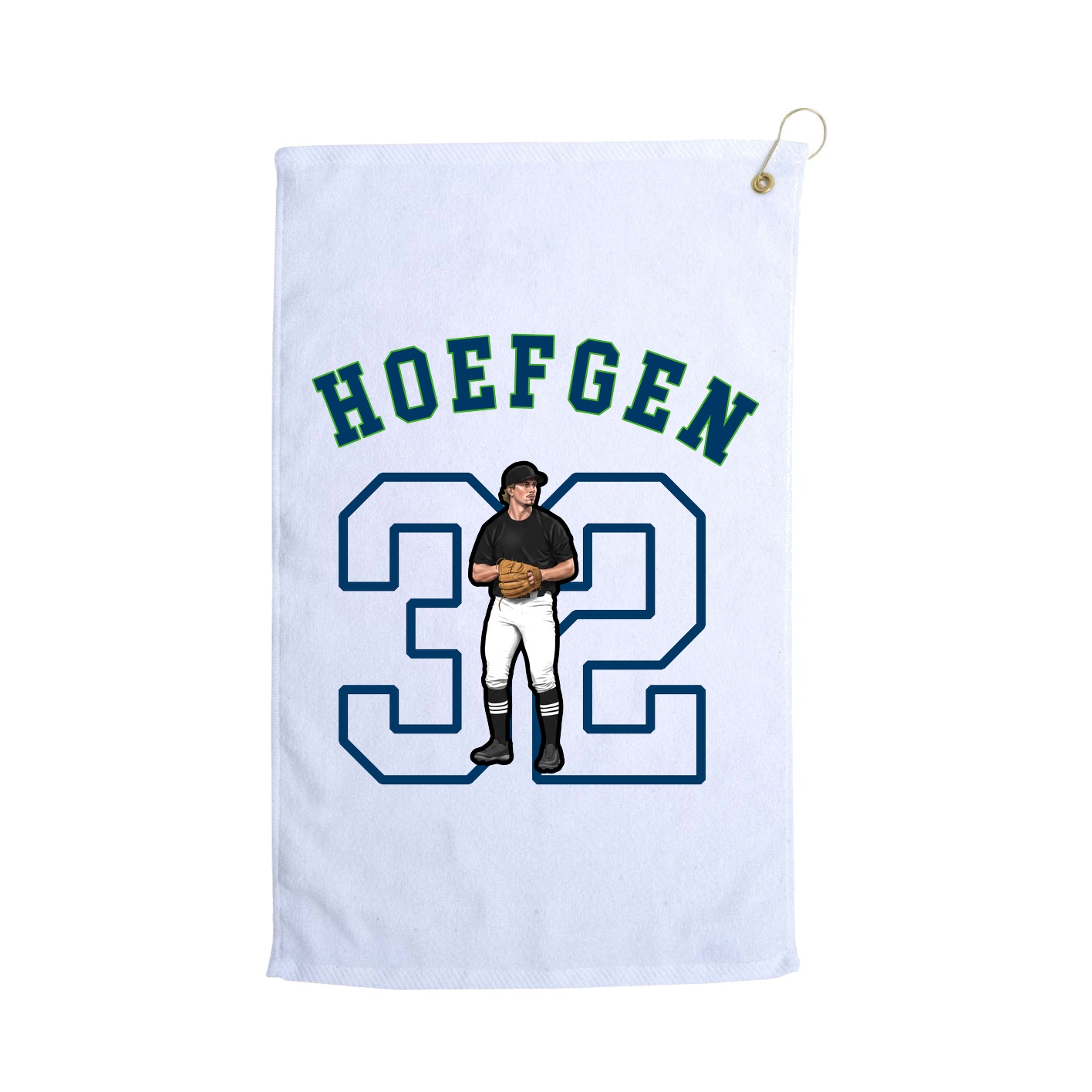 Golf Towel — Shirsey Arch in White