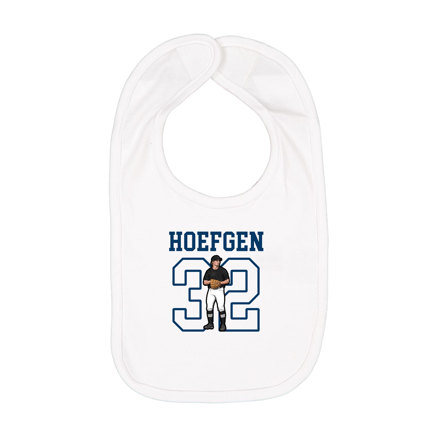 Infant Bib — Shirsey in White
