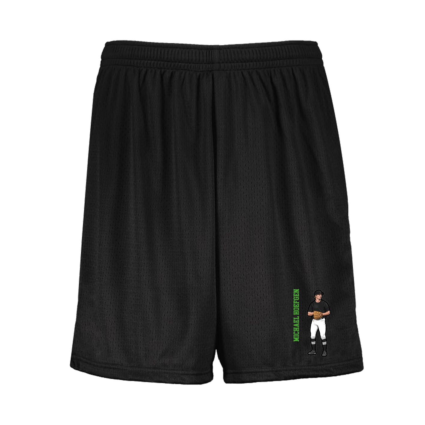 Shorts — Name Vertical in Black