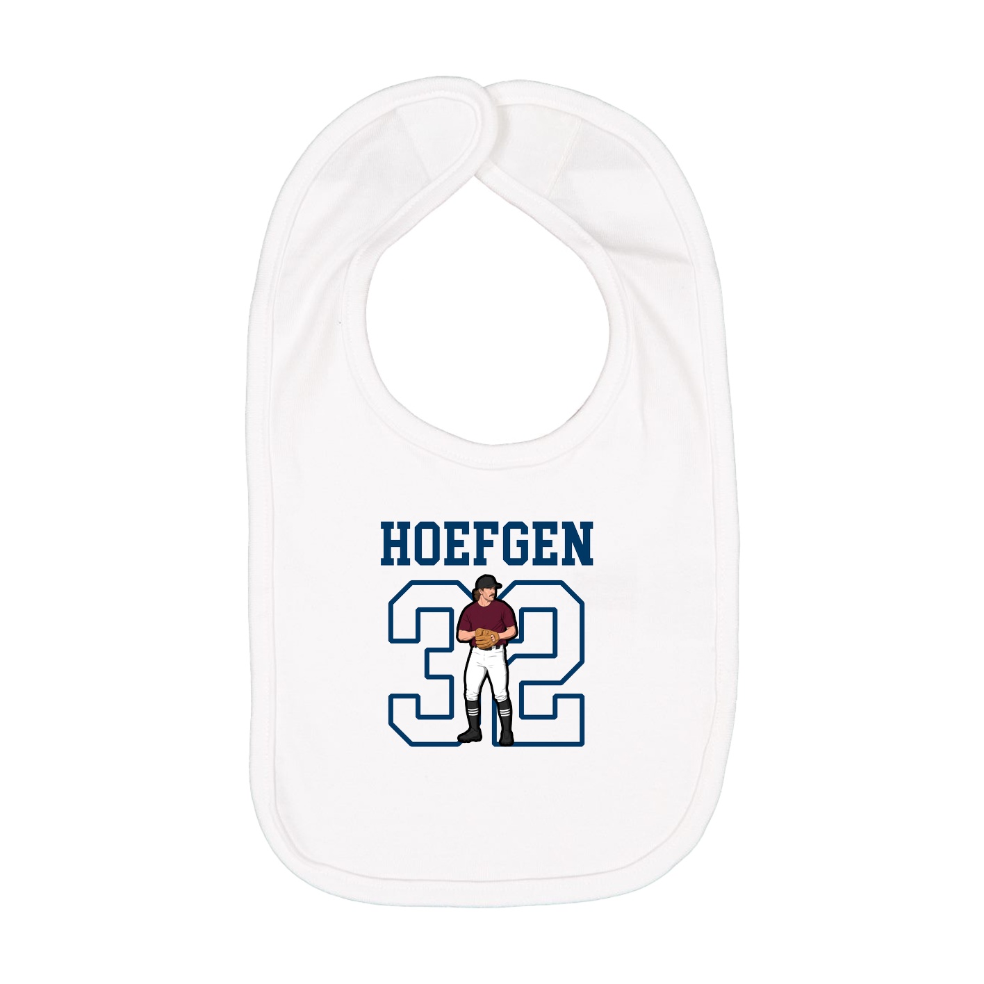 Infant Bib — Shirsey in White