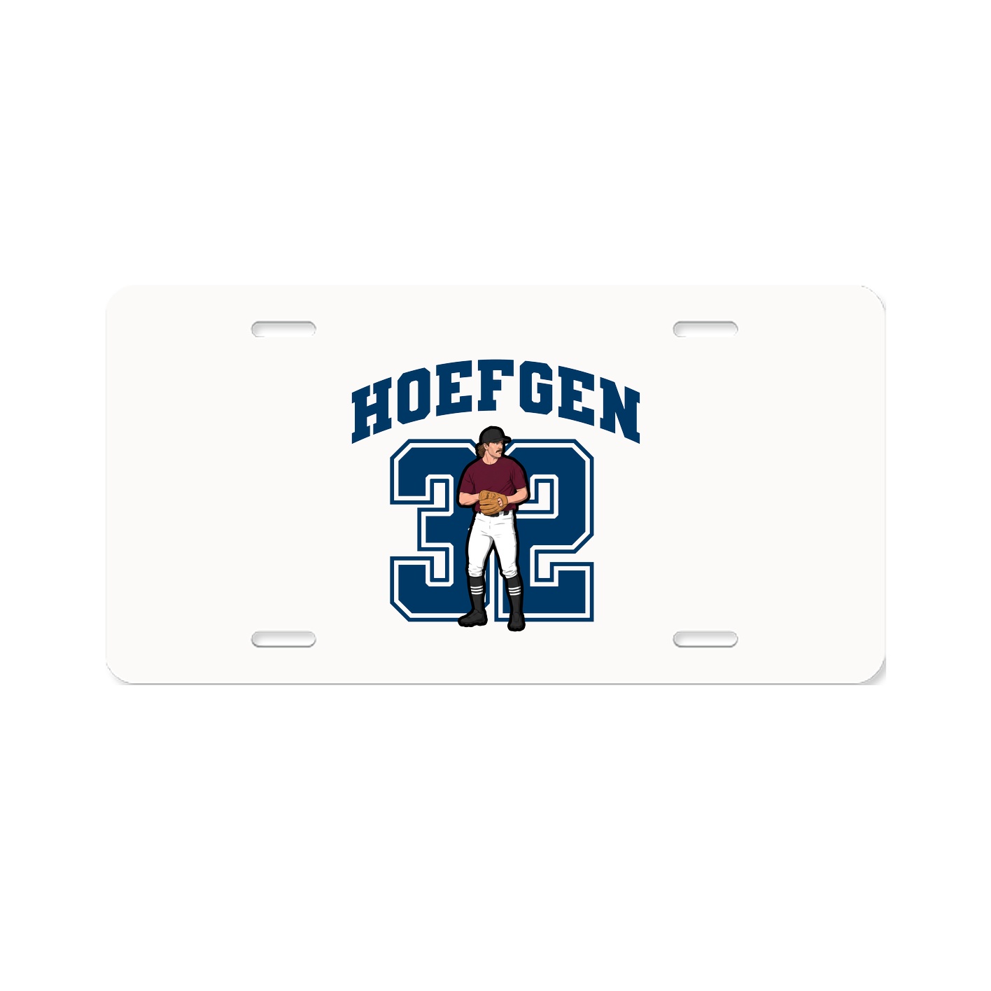 License Plate — Number in Classic