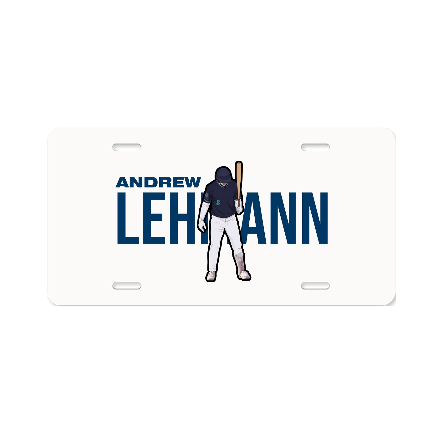 License Plate — Player Name in Classic