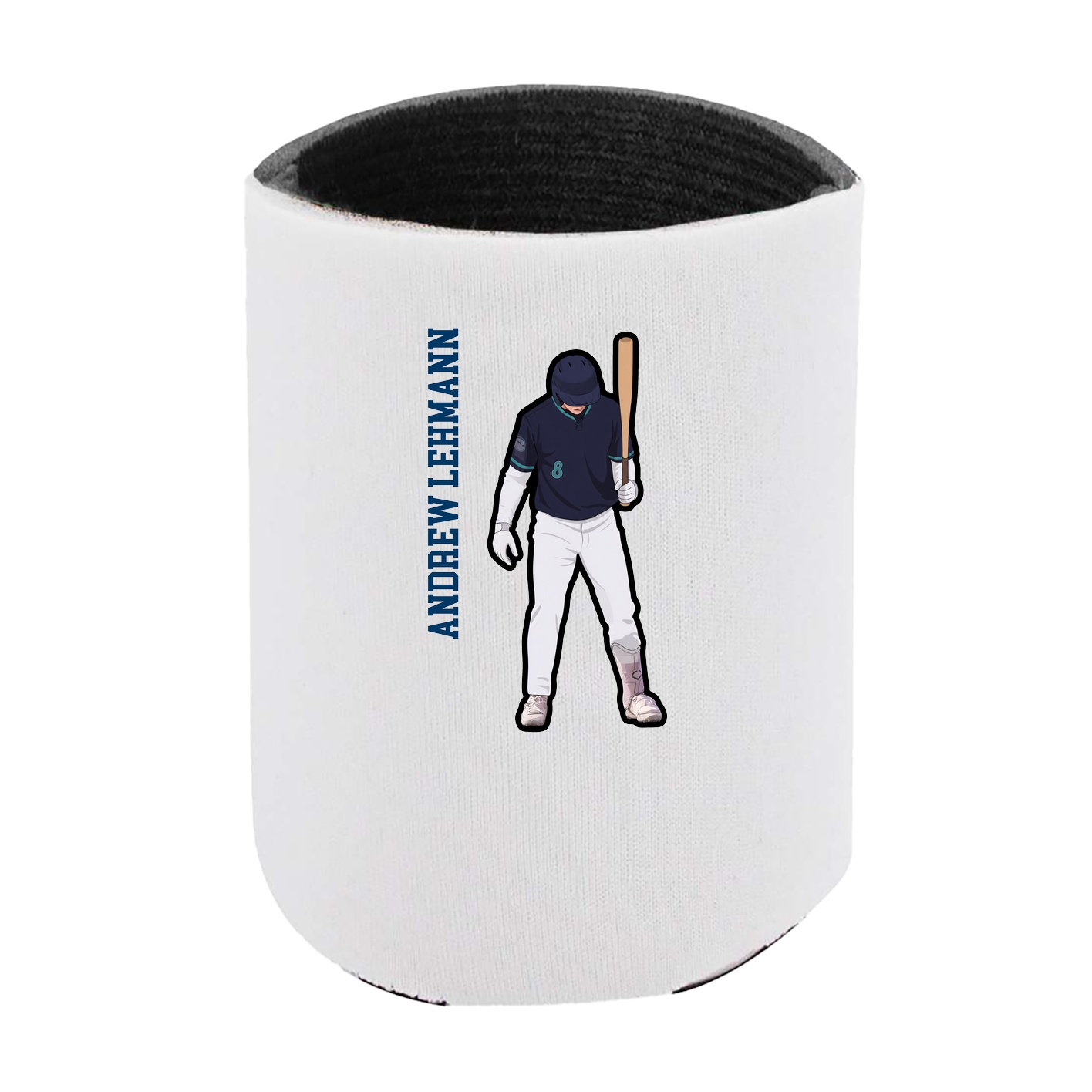 Can Holder — Name Vertical in White