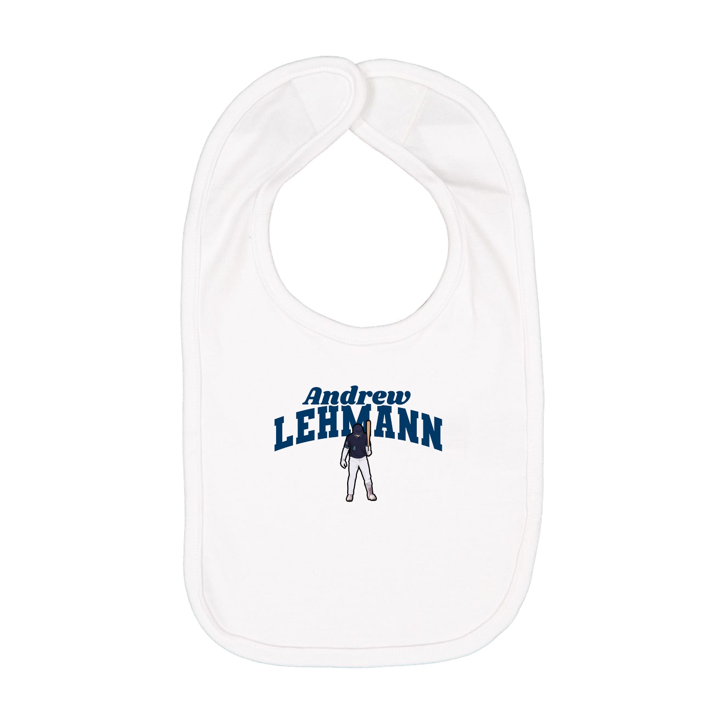 Infant Bib — Signature Arch in White