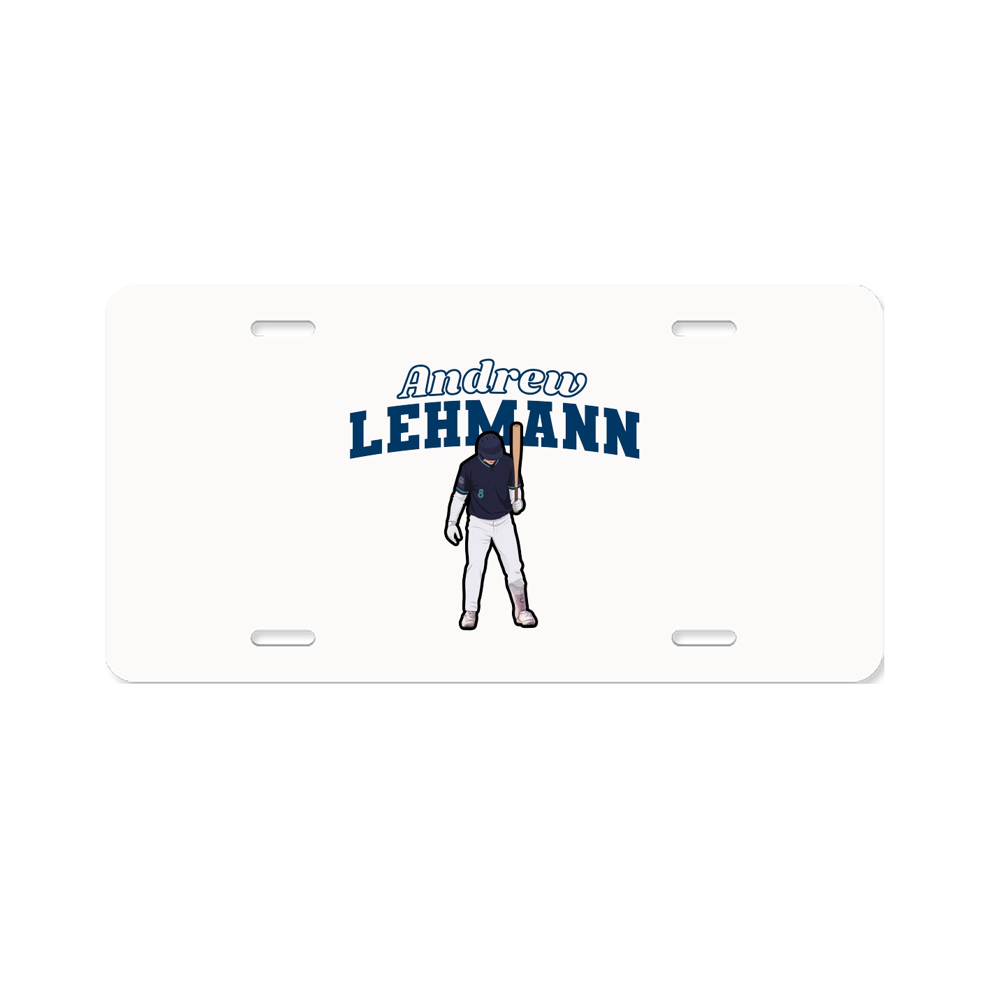 License Plate — Name Arch in Classic