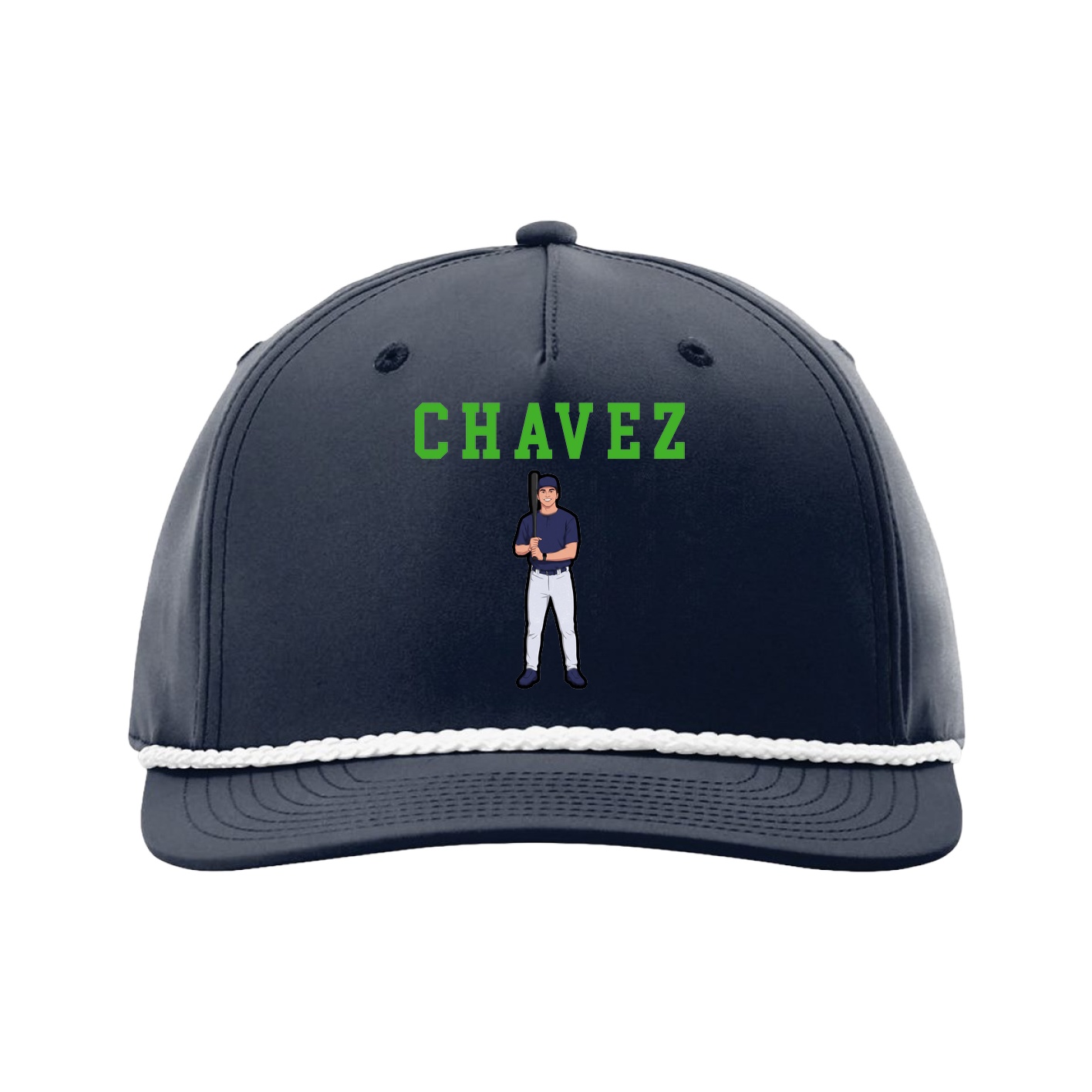 Five-Panel Classic Rope Cap — Shirsey in Navy
